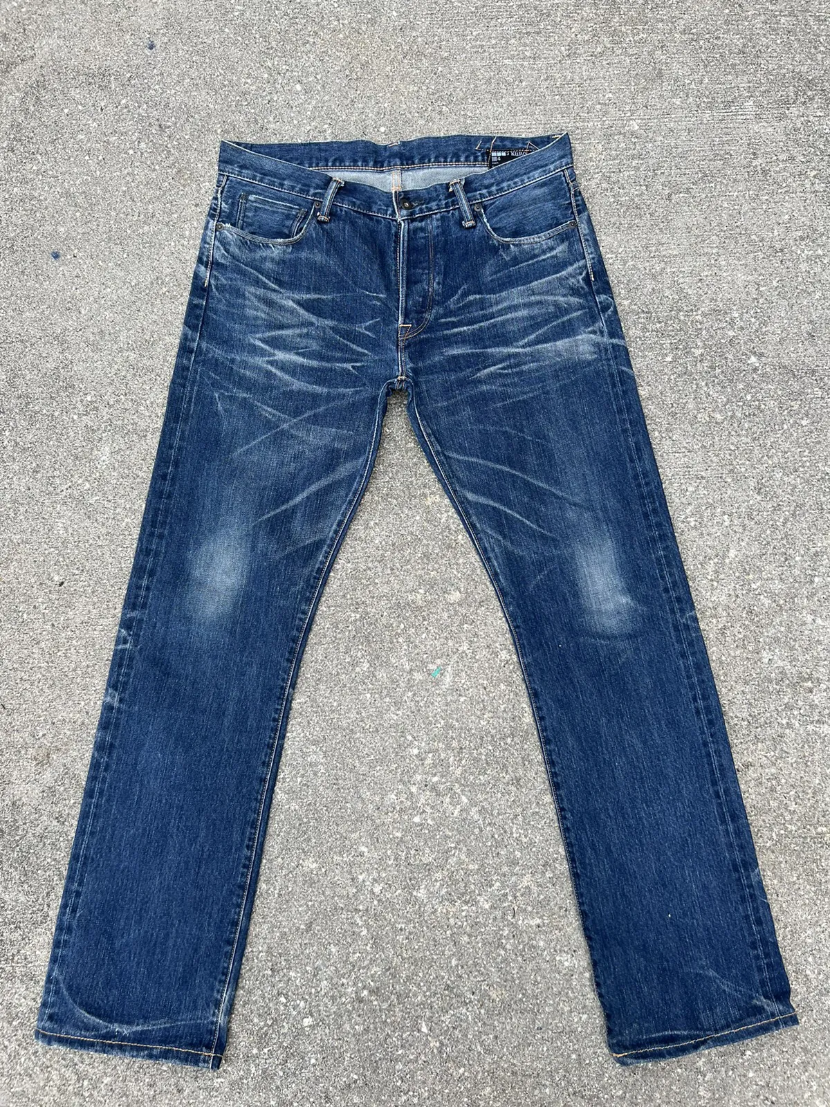 Kuro Japan GRAPHITE Distressed Selvedge Denim Jeans
