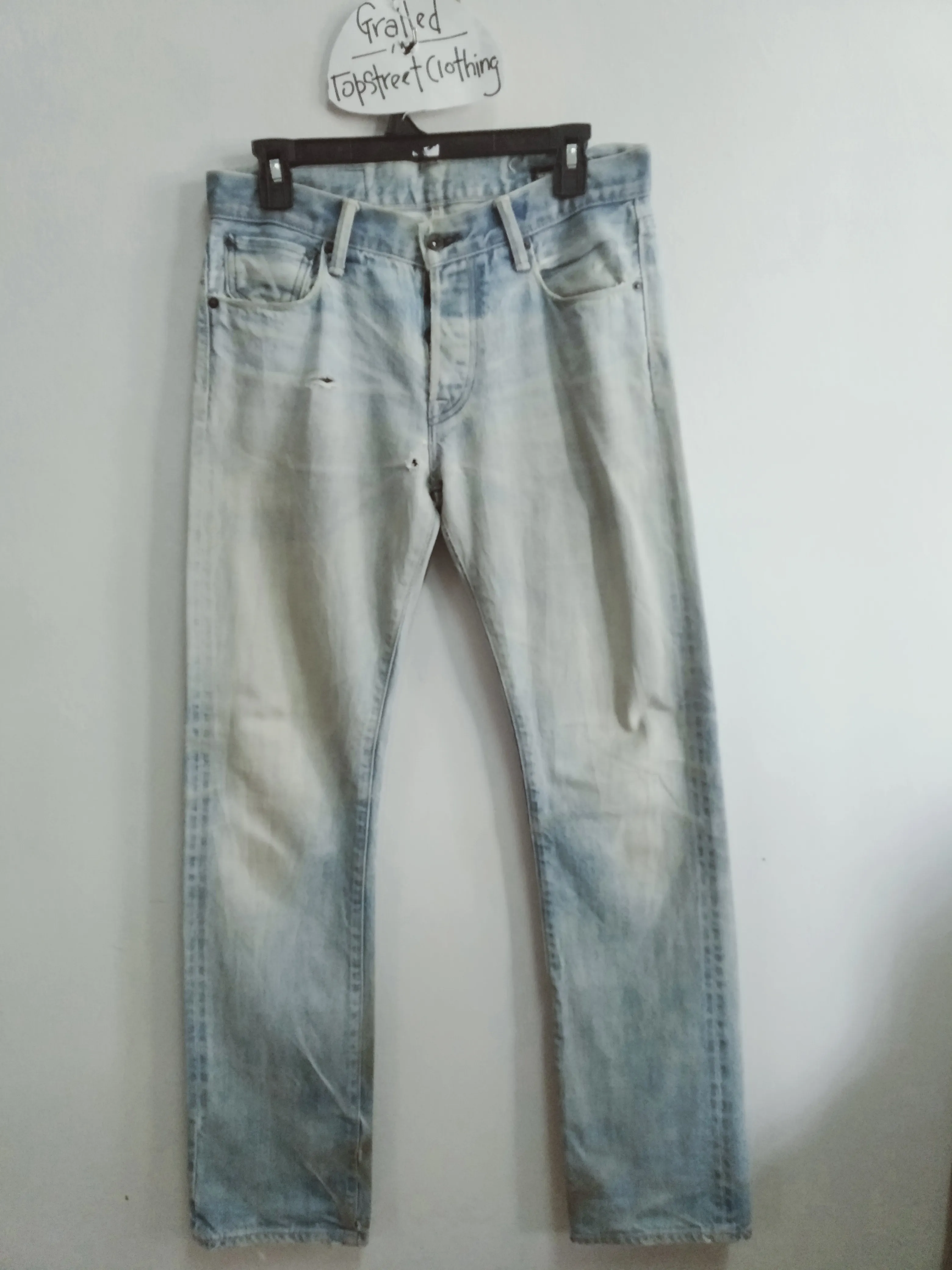 Vtg Kuro Selvedge Distressed Denim Made In Japan Rare