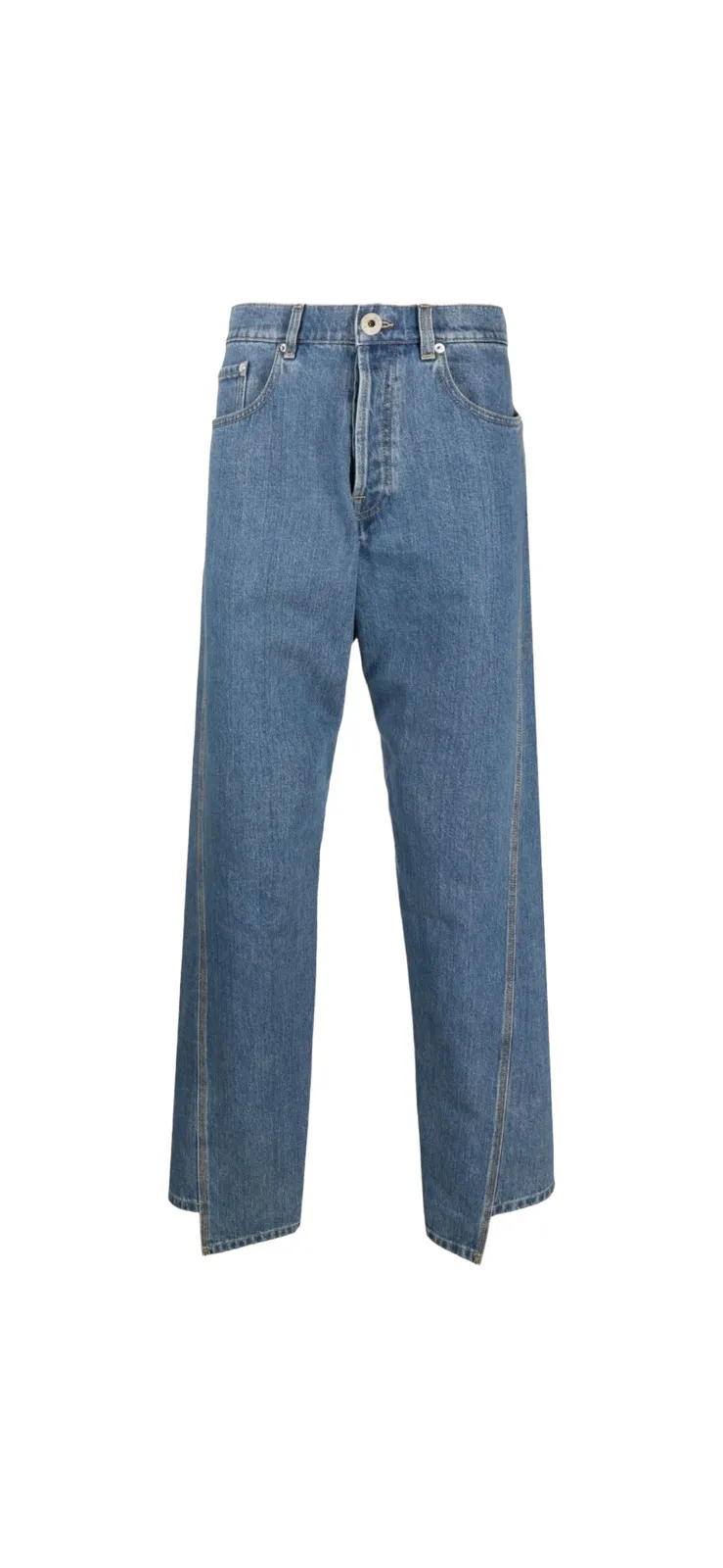 Lanvin Astmmetric Hugh Waist Jeans