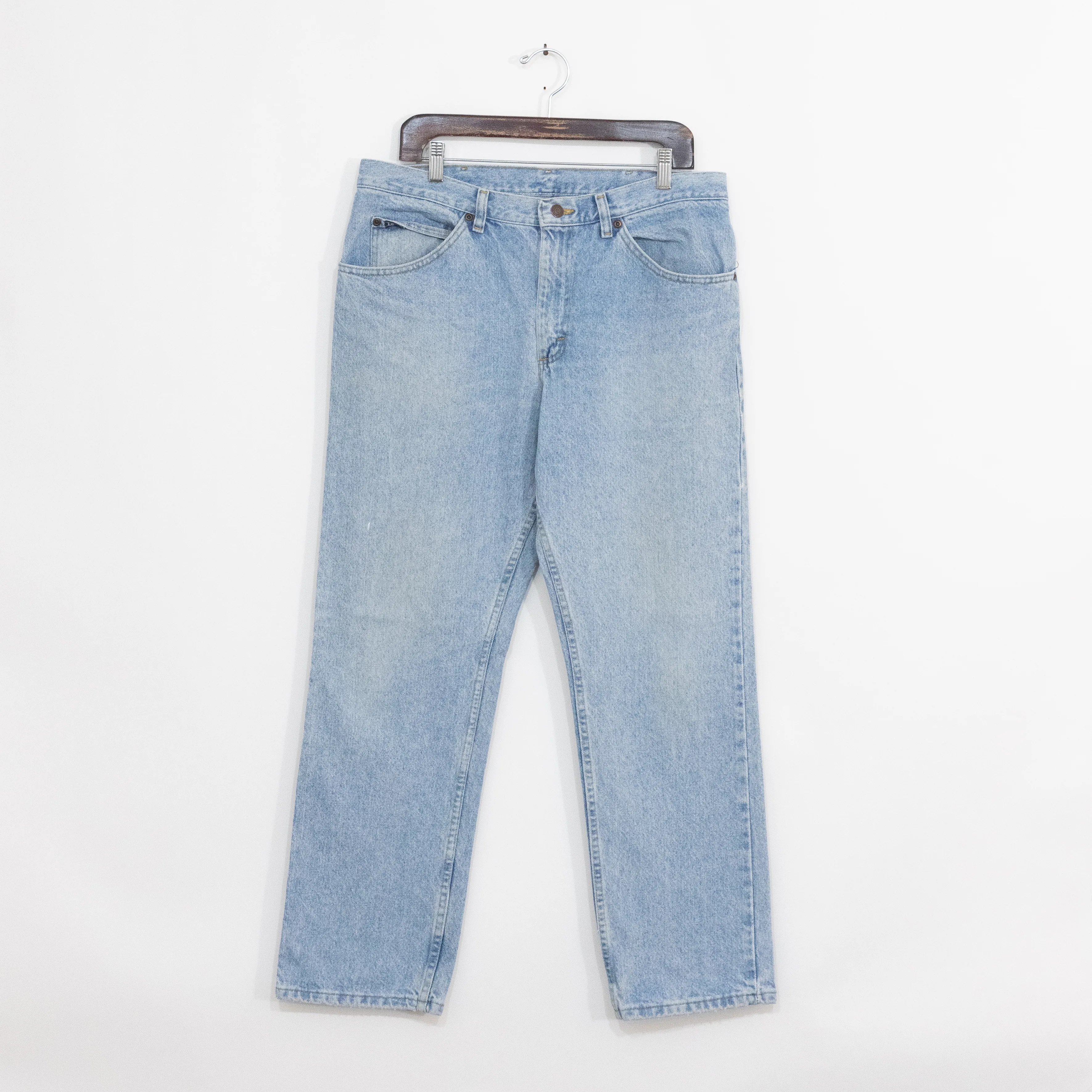 Vintage Y2K Lee Straight Fit Jeans 35x30 - Distressed