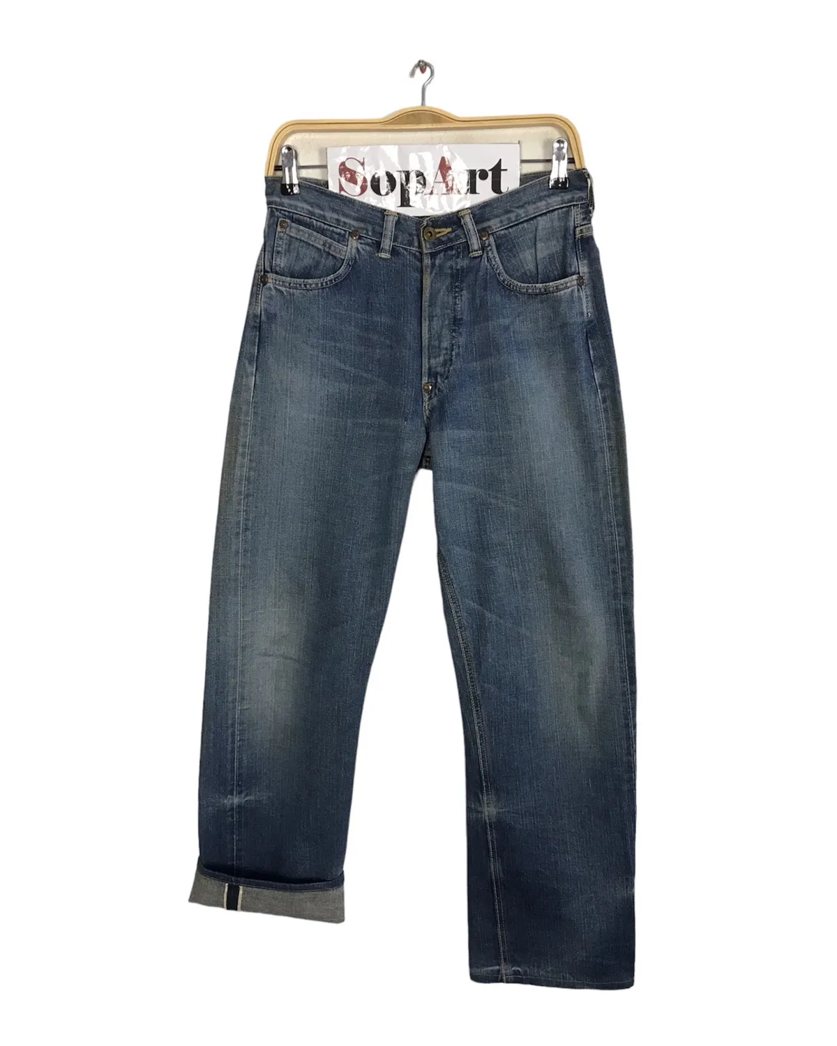 Vintage Lee Cowboy Selvedge Light Blue Wash Jeans