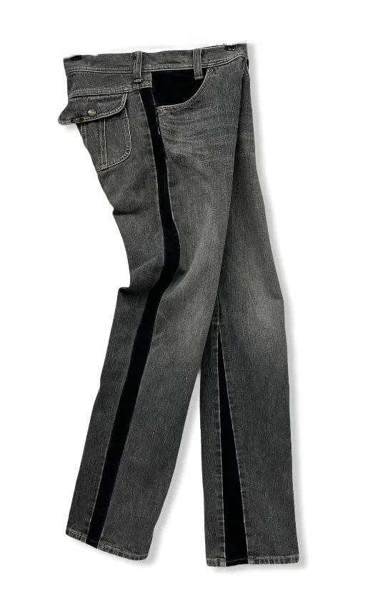 VERY RARE! LEE RIDERS Japan Corduroy Side Patch Denim Pants