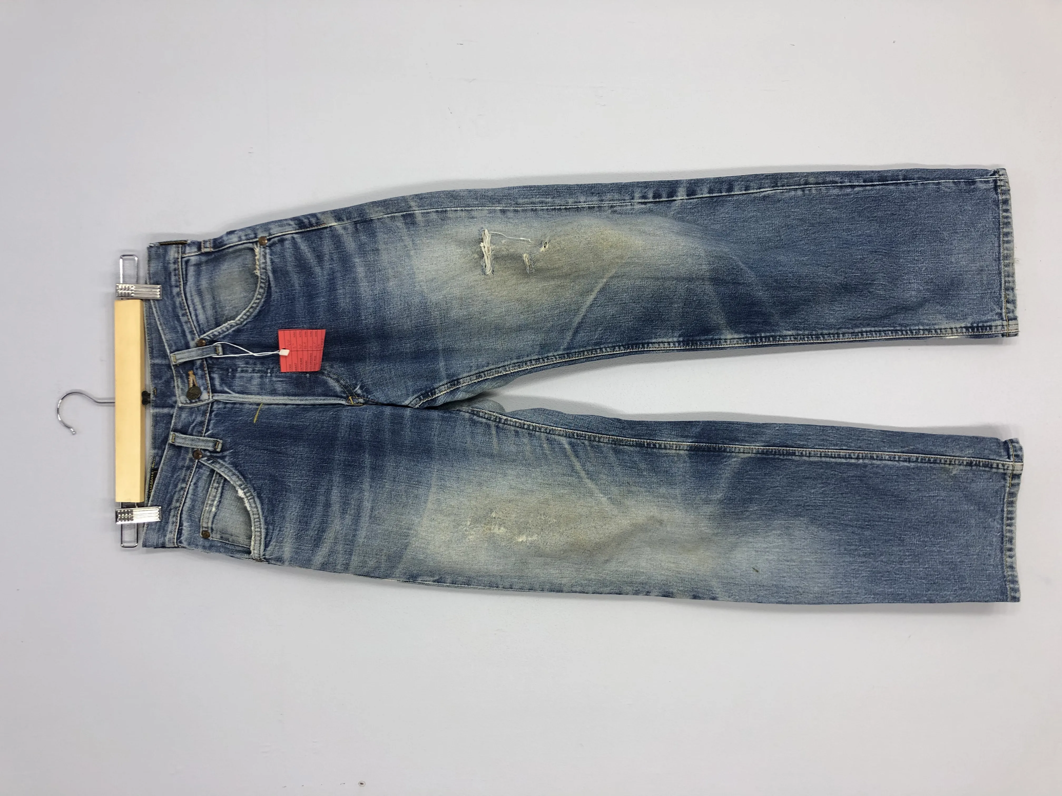 Vintage Lee Stone Washed Jean Ripped Jean Size 27