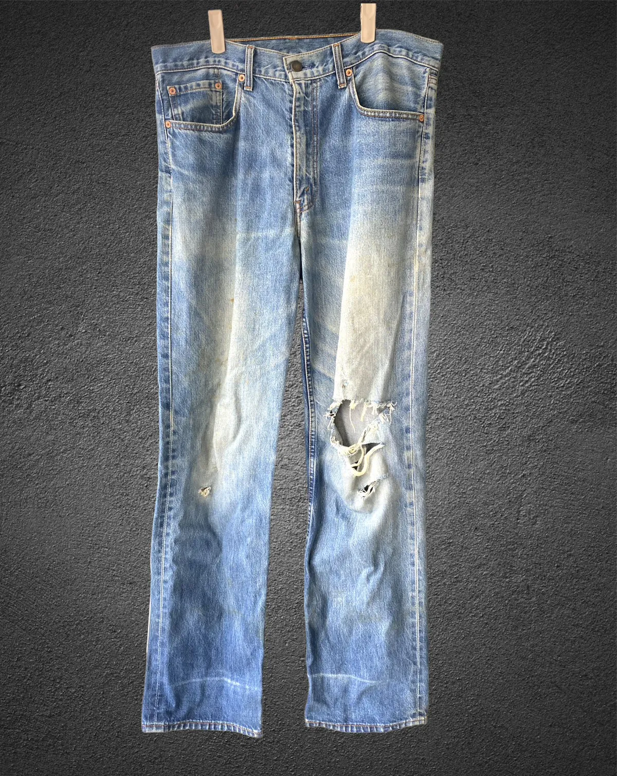Vintage Distressed Levis 508 blue jeans