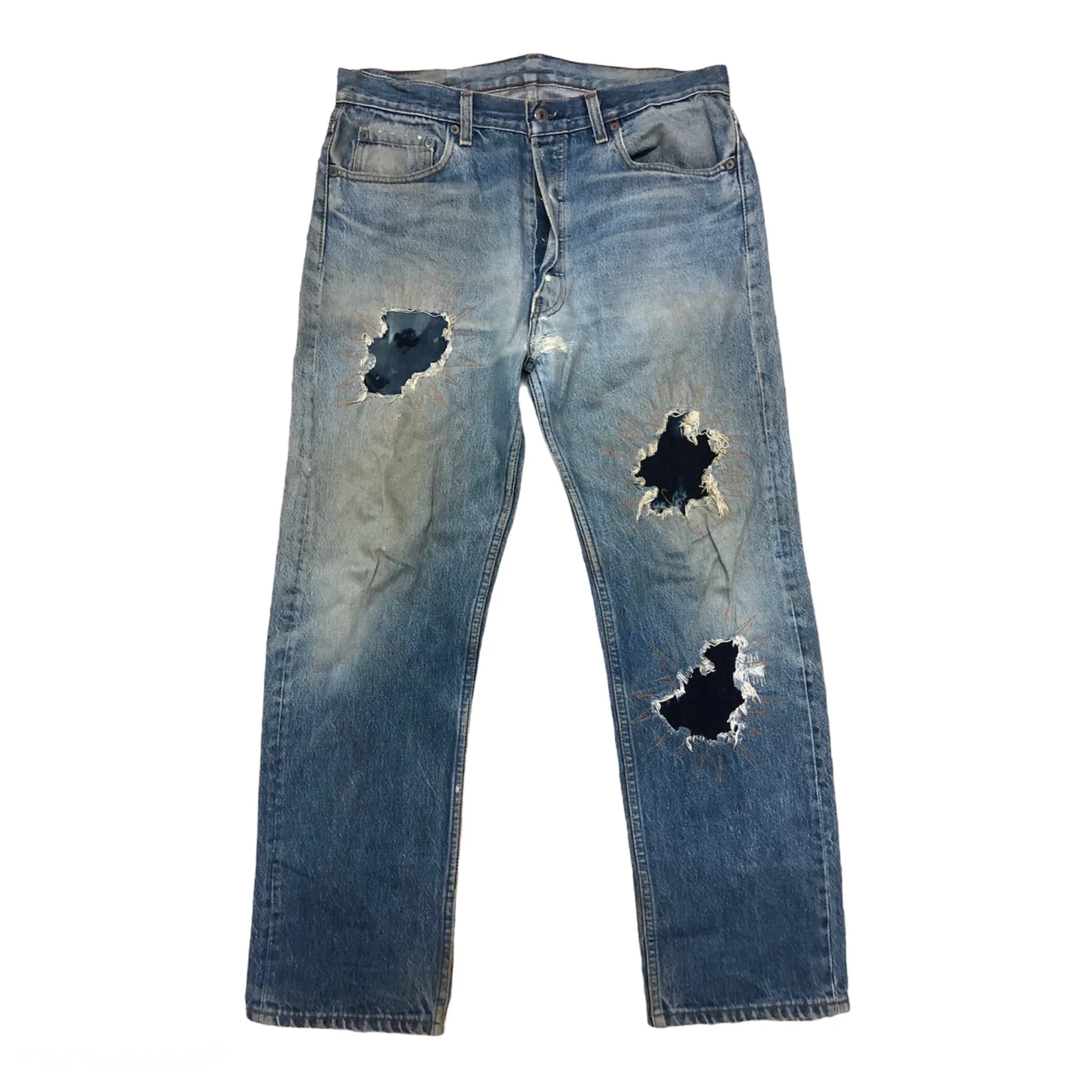 VINTAGE LEVIS 501 CUSTOM CRAFTED RARE DESIGN MADE IN USA