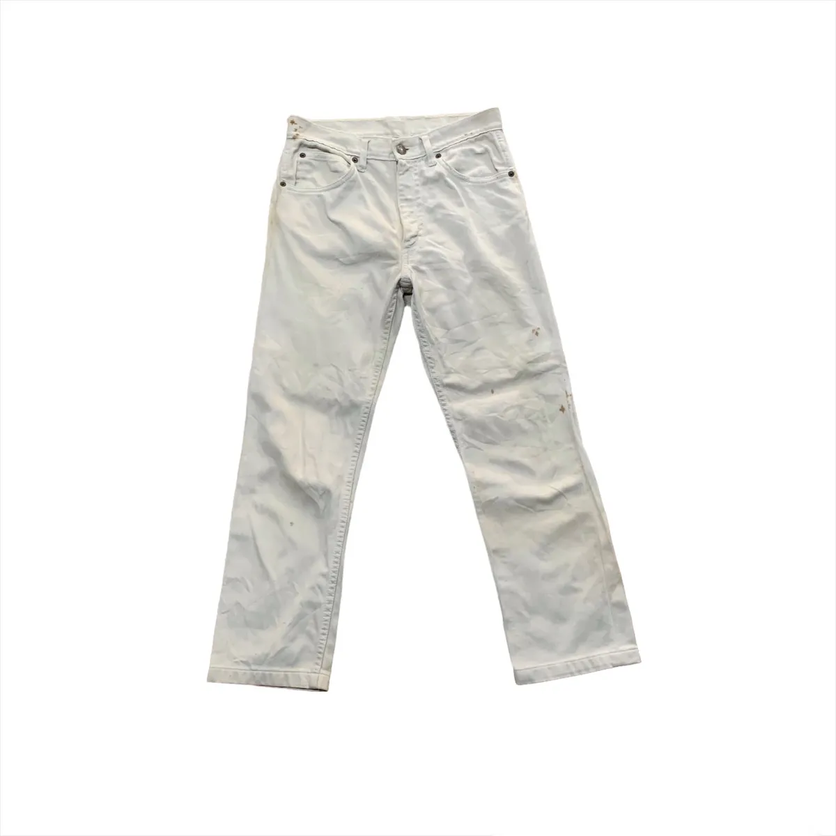 Vintage 60s Levi’s 911B Pique Pants Ecru Big E Talon Zipp