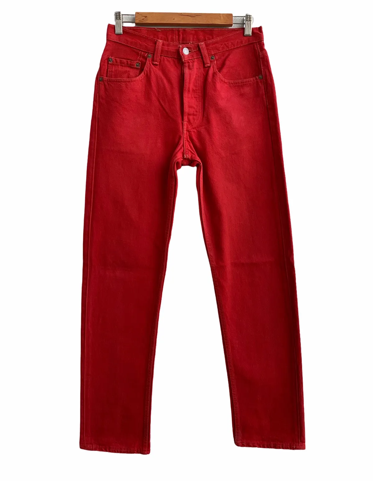 Vintage Levis 501 Red Jeans