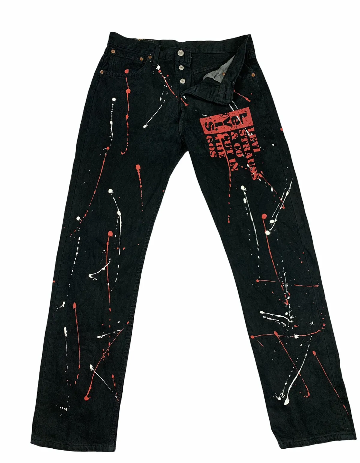 Levis 501 painter denim