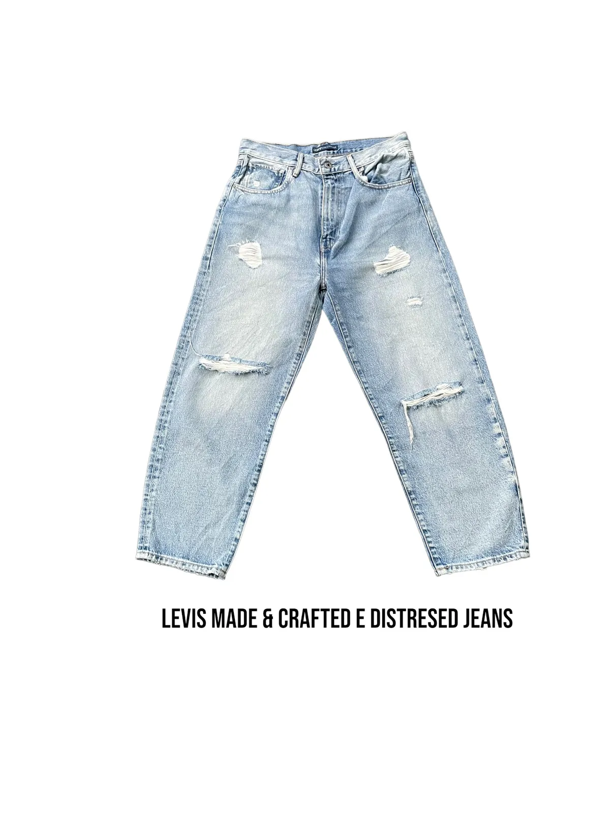 Levis Made & Crafted Big E Distresed Jeans