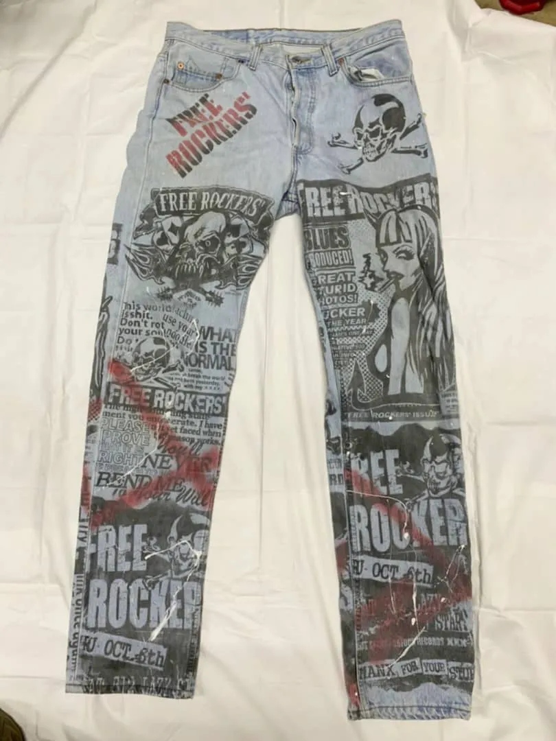 Hand crafted Levi's 501 Vintage Jeans
