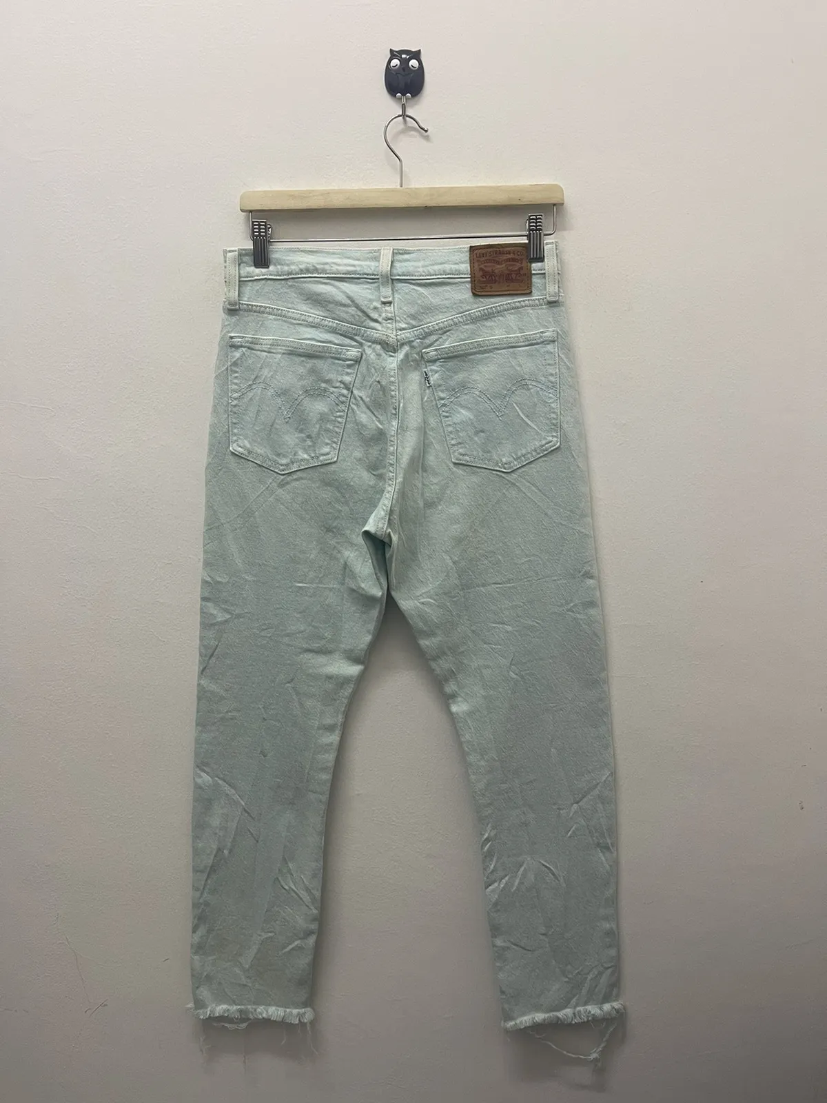 Rare LEVIS 501 S Skinny Leather Patch