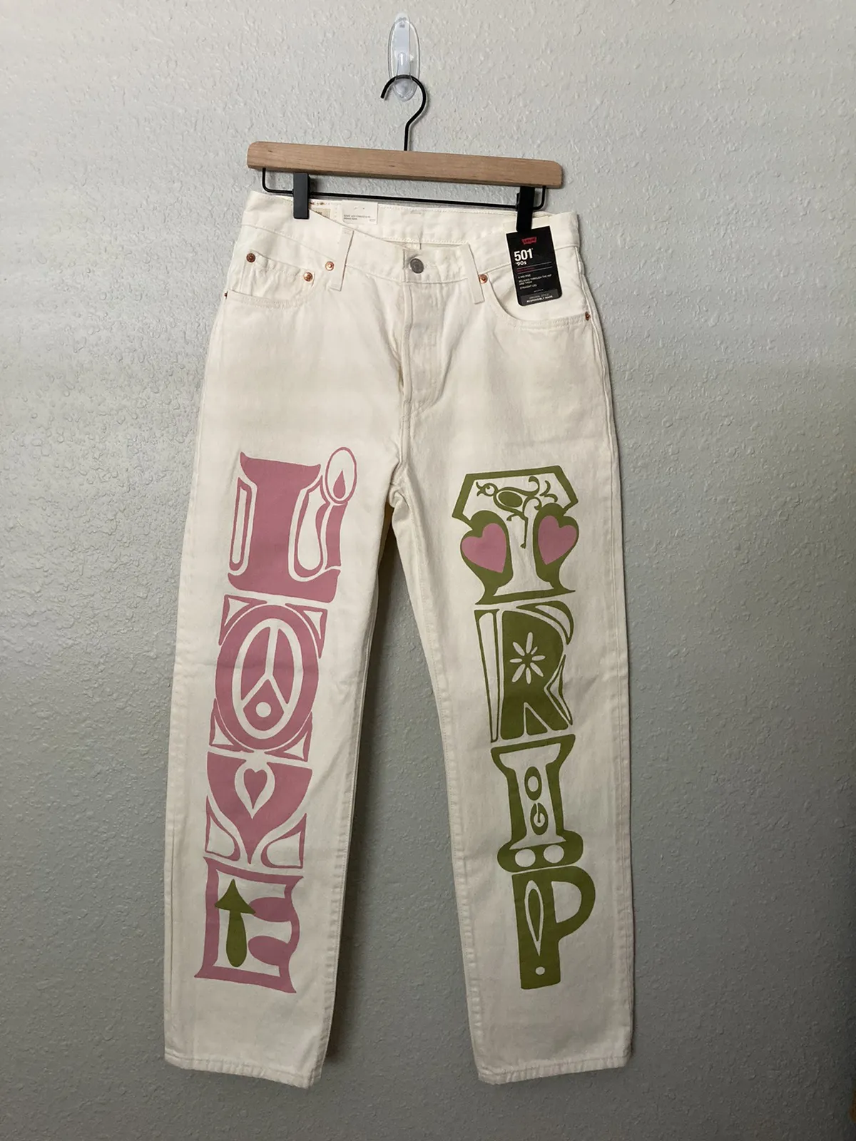 Levis Premium 90s 501 Straight Fit Love Trip Unisex Big E