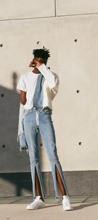Off-White X Levi's Made & Crafted Blue Denim Jean