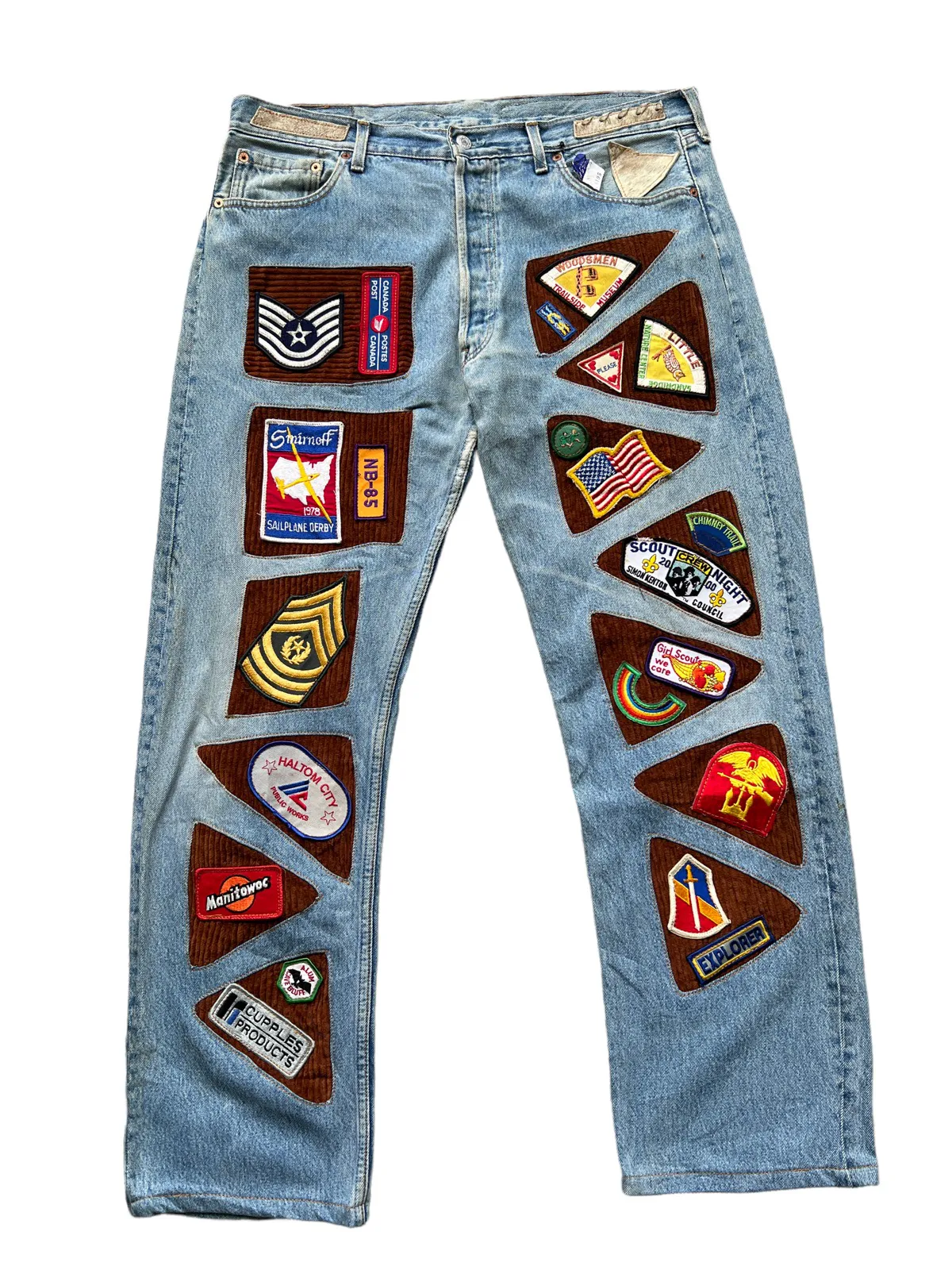 🔥RARE VINTAGE LEVI'S PATCHWORK LEATHER PART