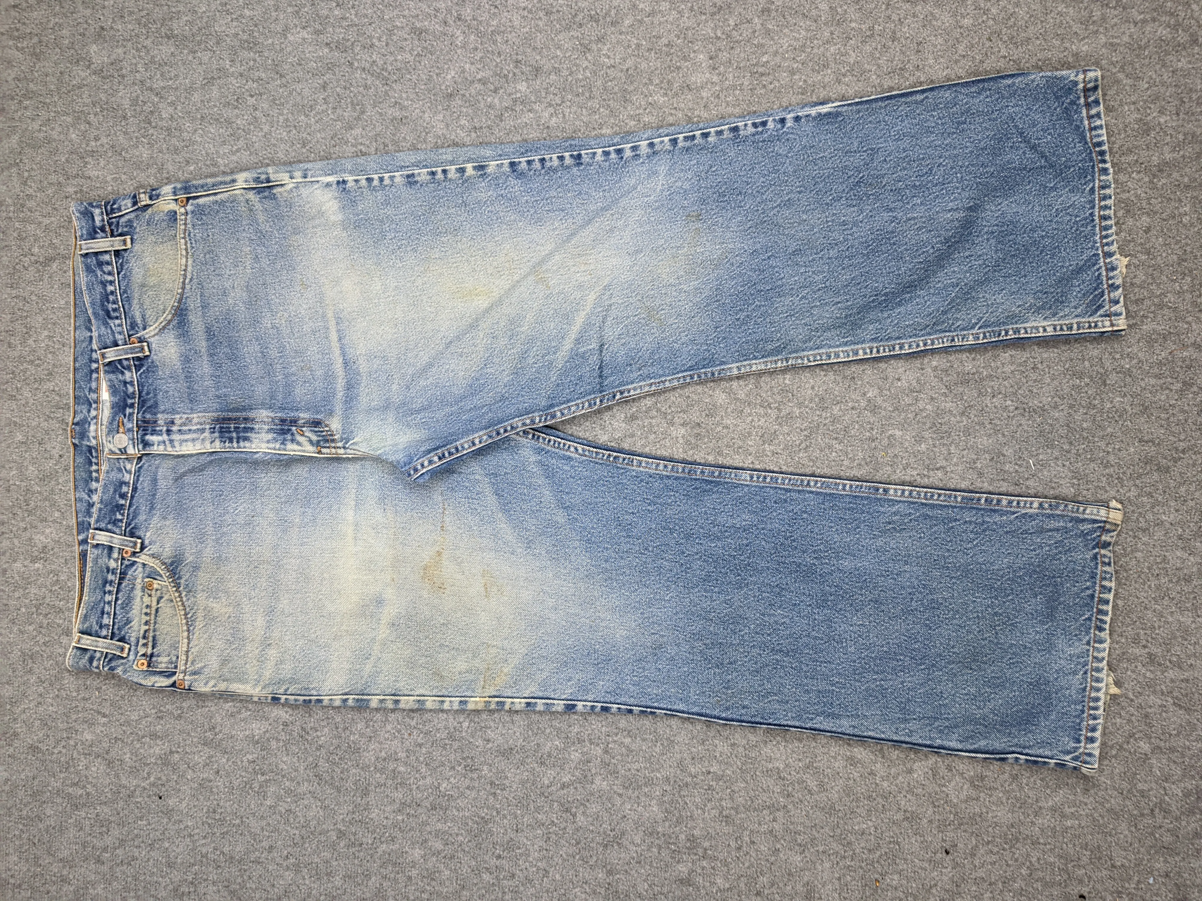 Vintage 90s Levis 517 Flared Bootcut Faded Blue Jeans