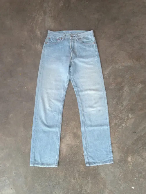 80s Light Wash Jeans Vintage Levi's 501 Made In USA 27x29