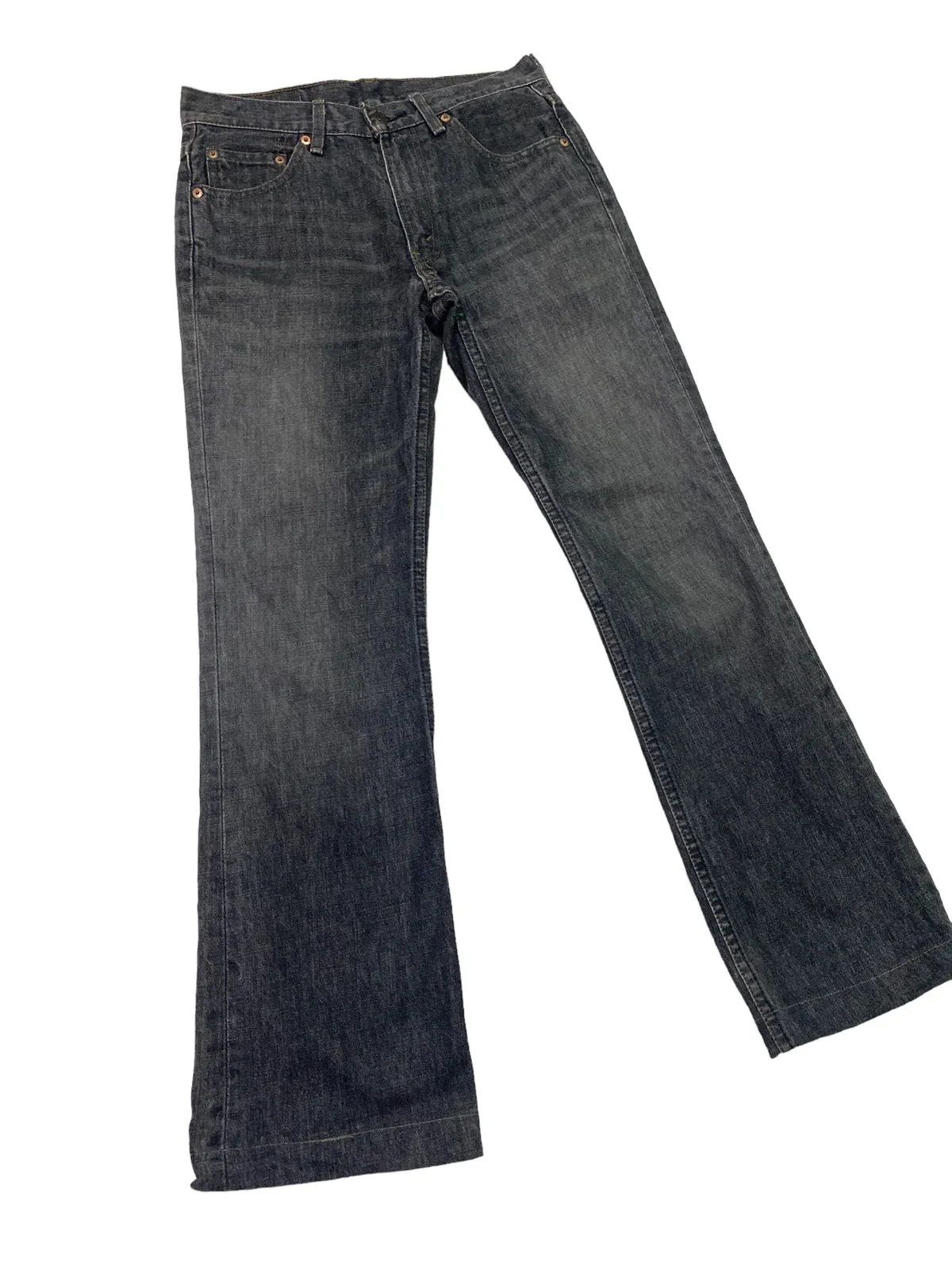 Vintage LEVIS 517 Flared Bootcut Black Jeans Crops Leg