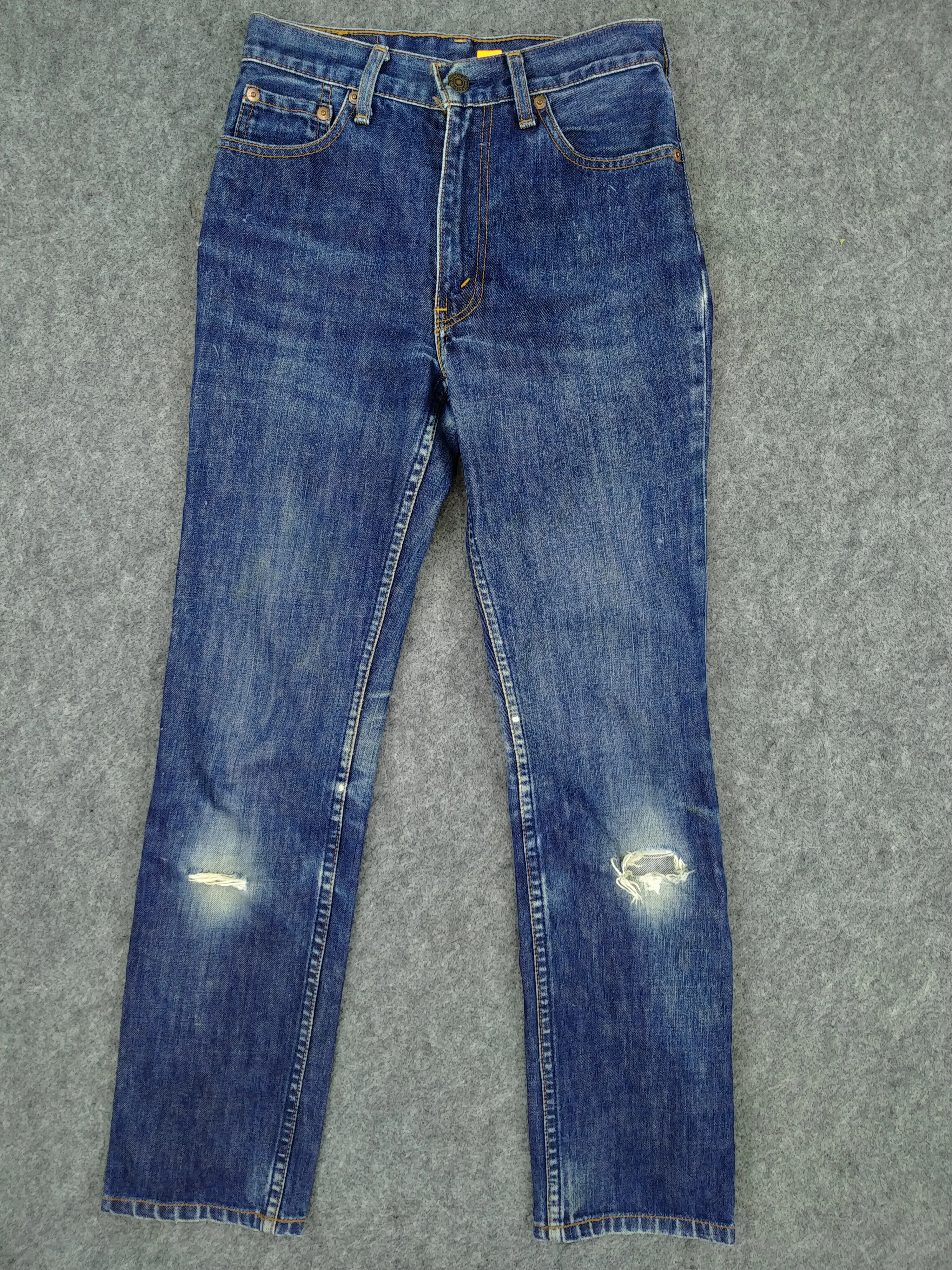 Blue Vintage Levi's 506 Ripped Denim 26x28.5 -JN213