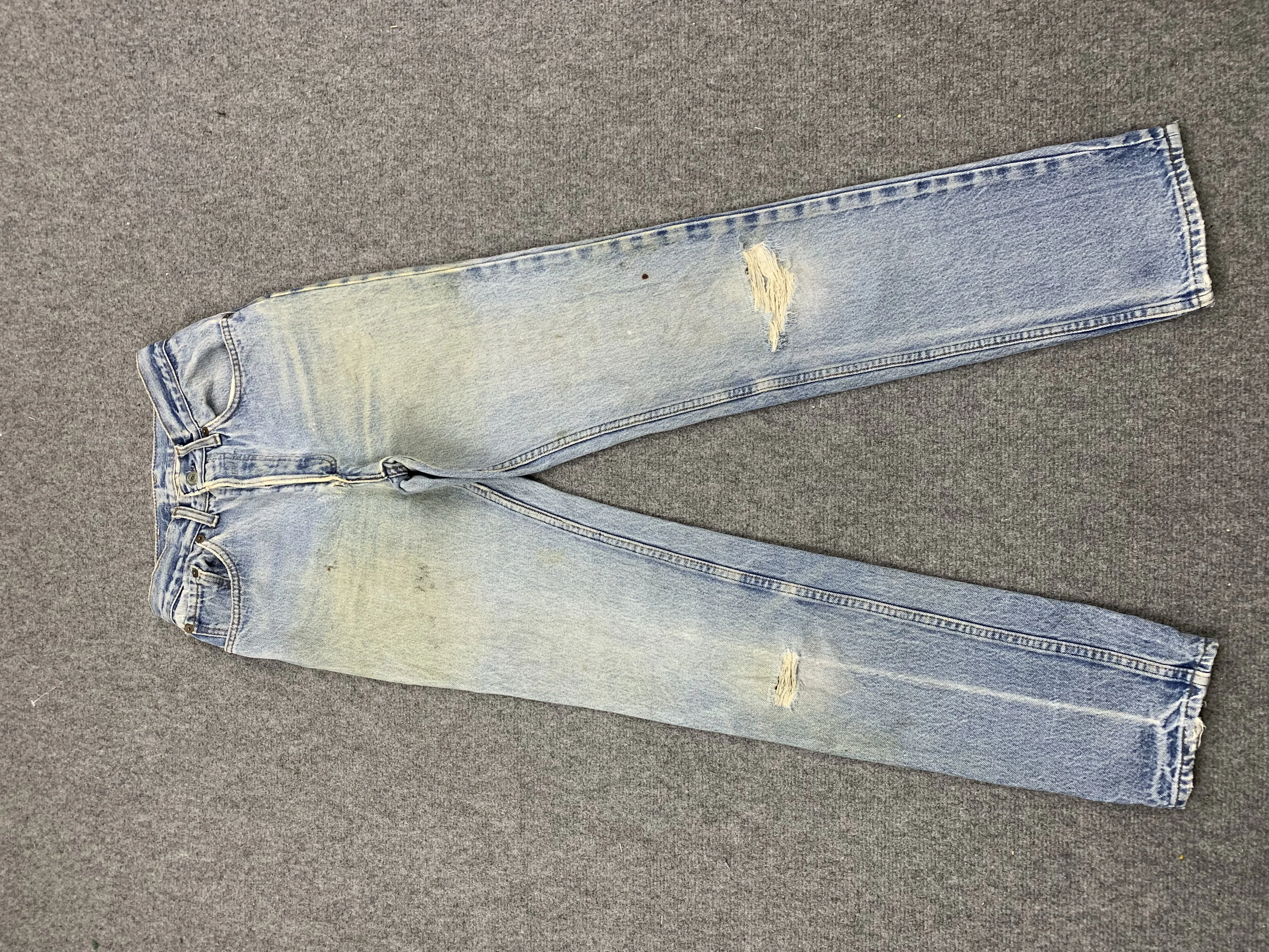 Vintage 80s Levis 501 Faded Blue Jeans