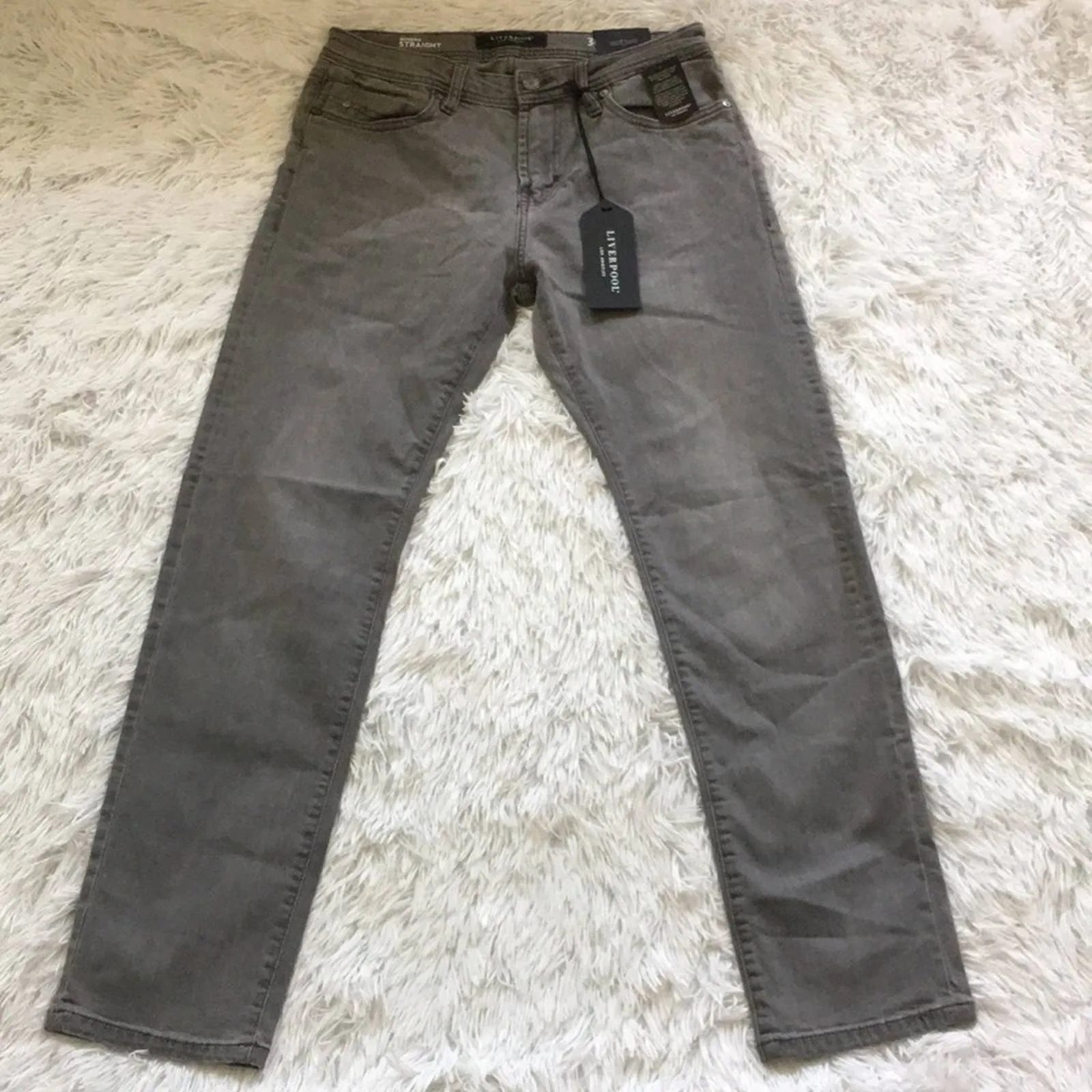 LIVERPOOL Kingston Modern Straight Cotton Jeans size 30 X 30