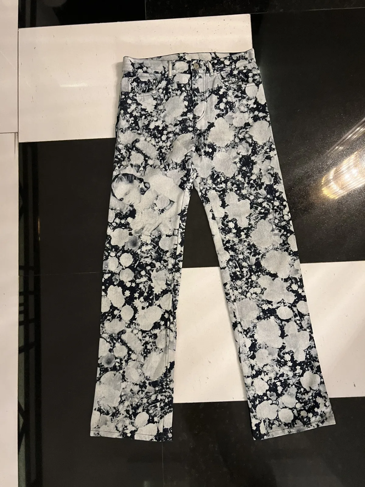 SS19 'Dorothy’ Flared Dyed Denim Louis Vuitton