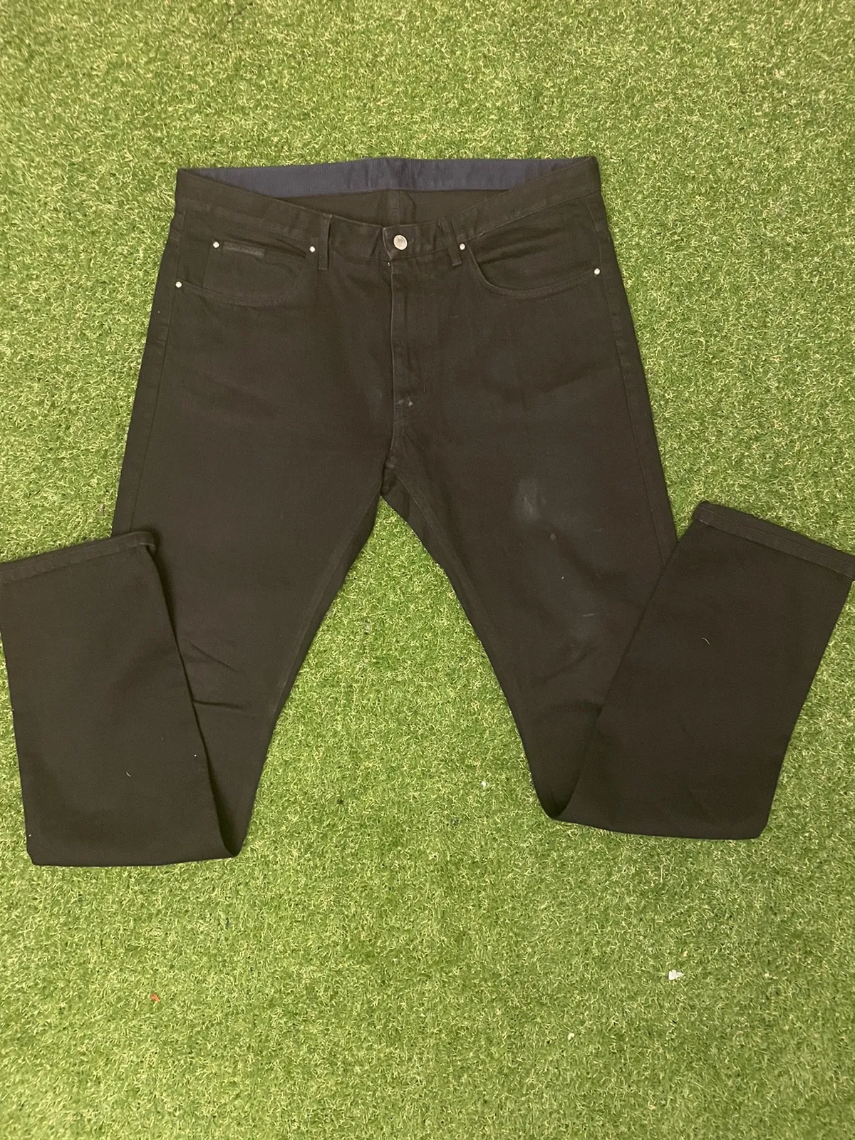 Louis Vuitton Men's 38 US Black Denim Gaston V LV Jeans