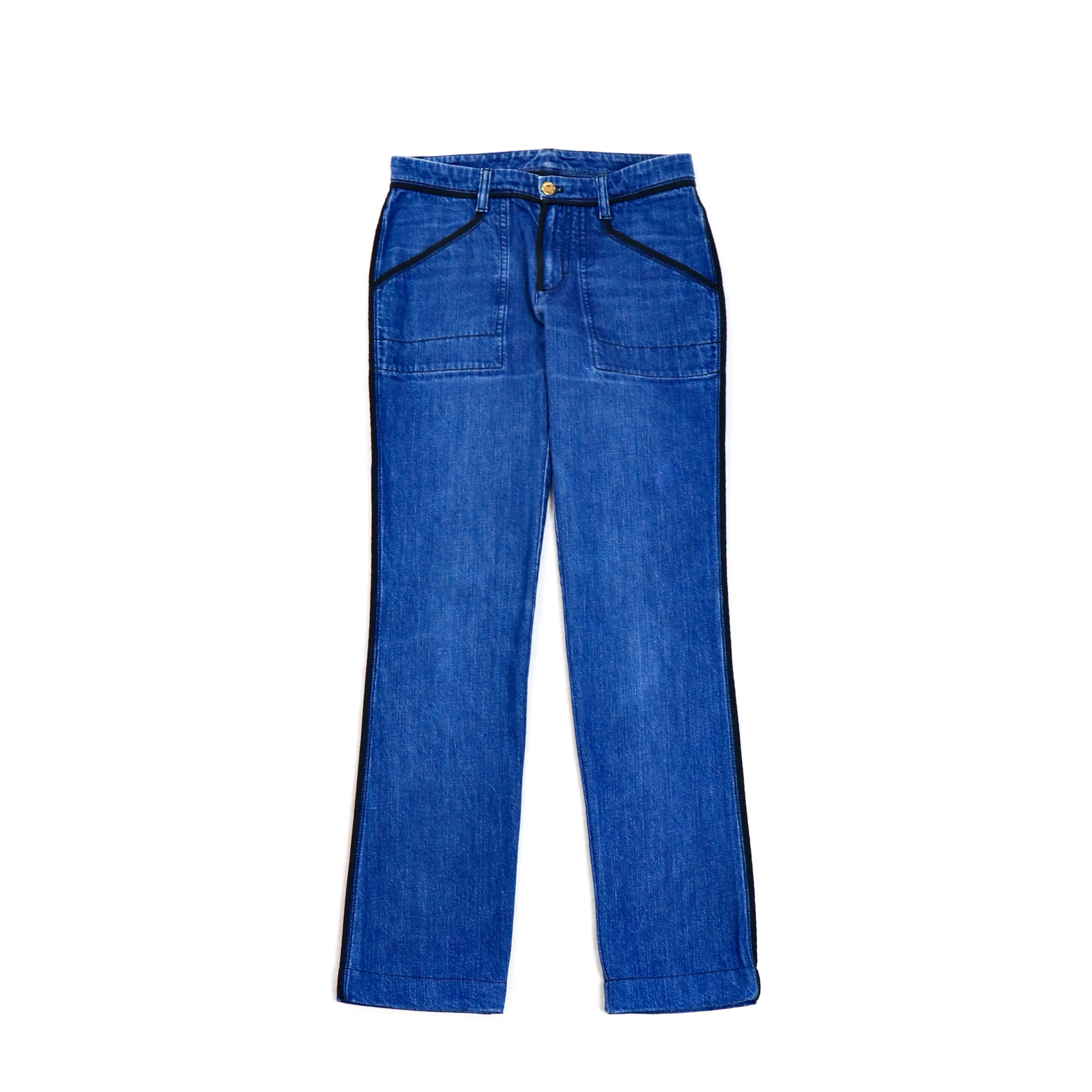 LV Striped Chino Slim Denim Pants