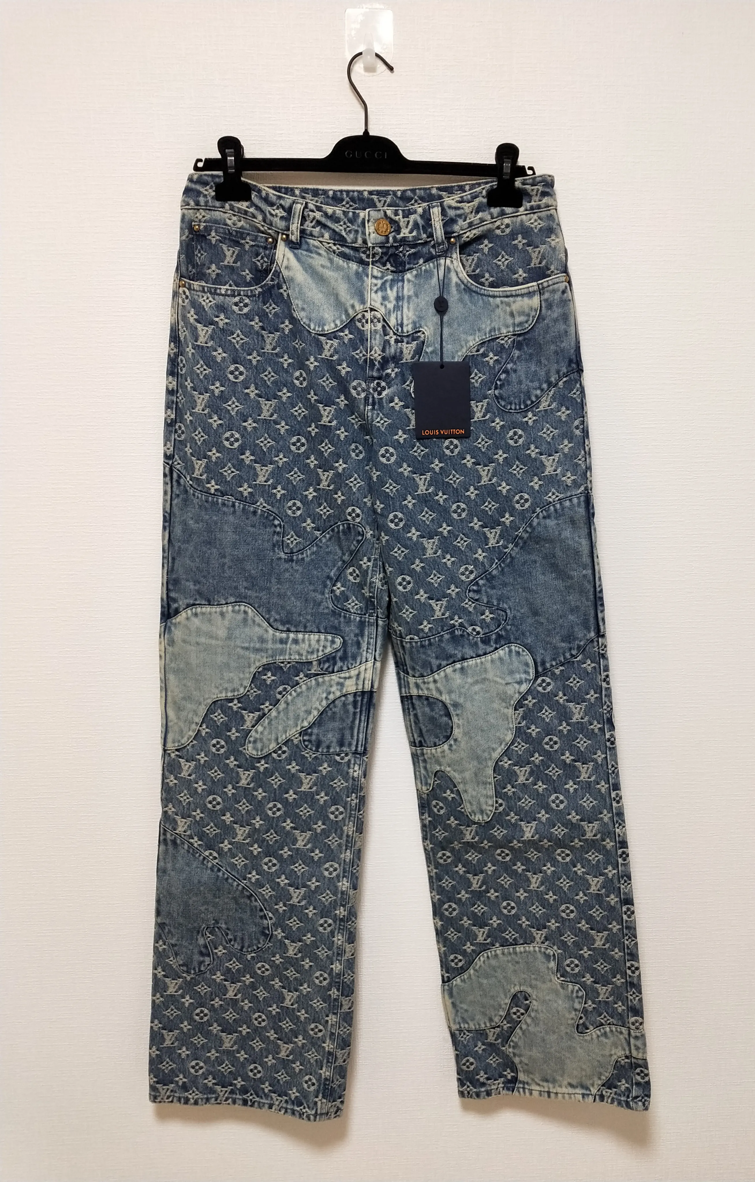 'Human Made' Monogram Patchwork Denim Pants