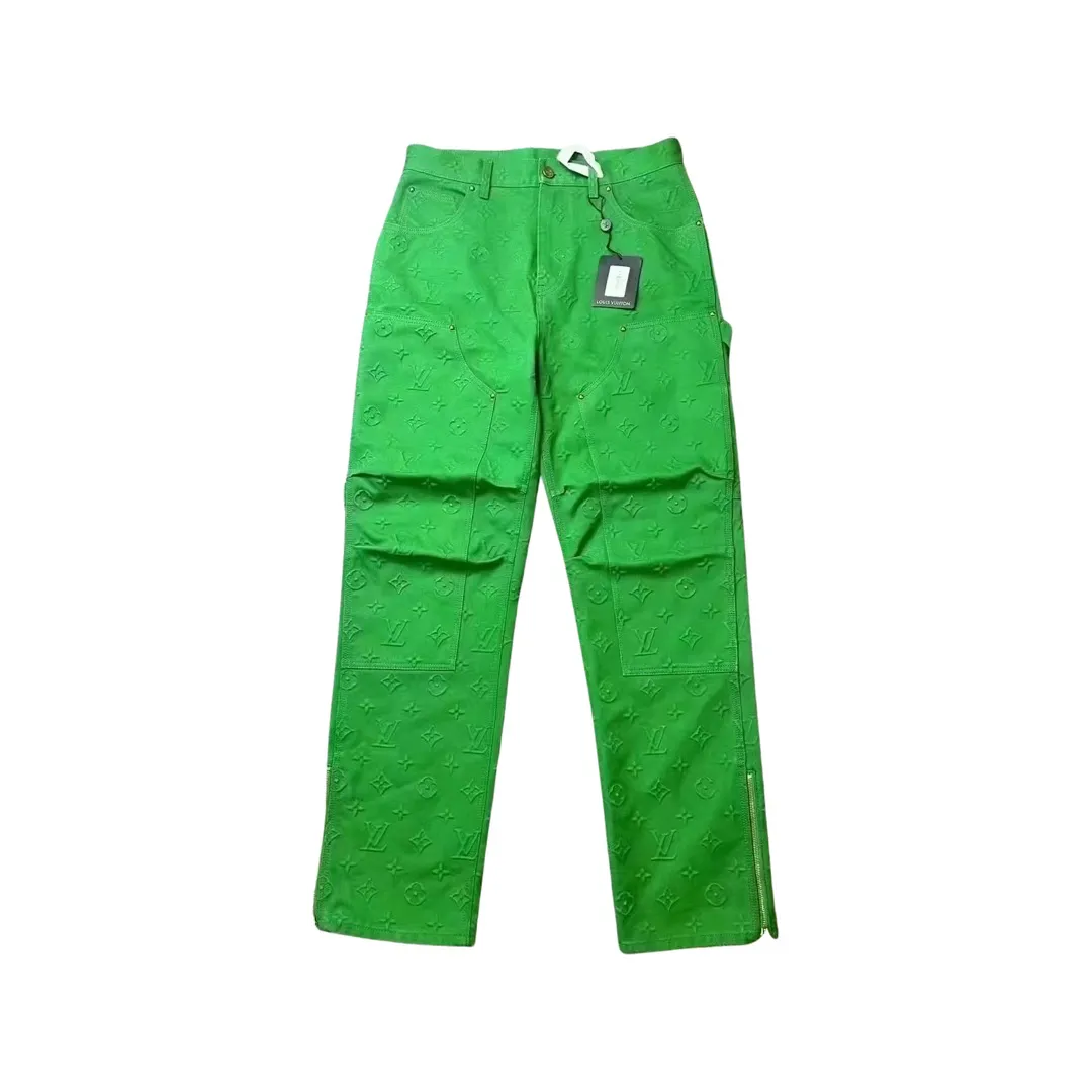 Monogram workwear carpenter denim pants