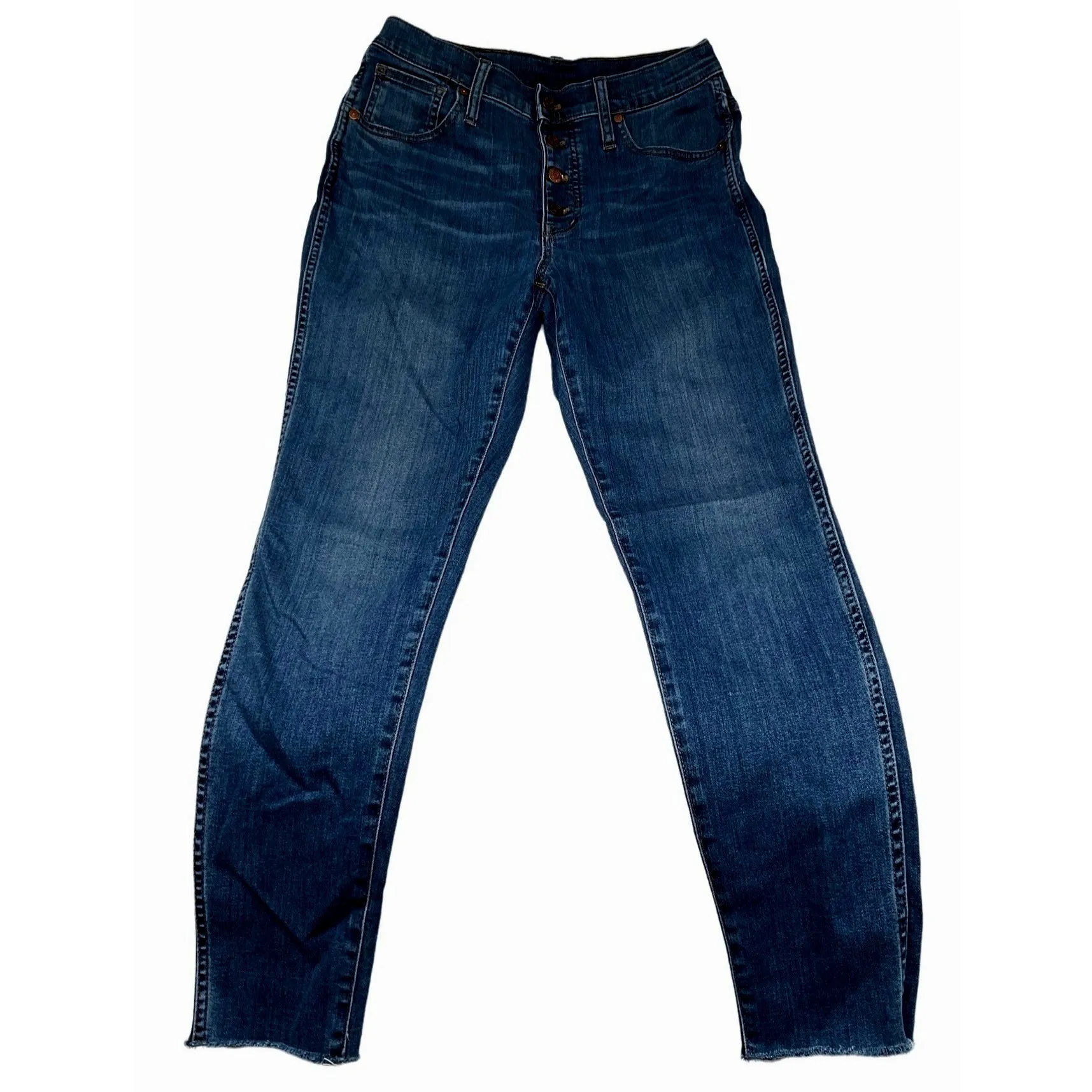 Distressed Denim Madewell Bootcut High Rise