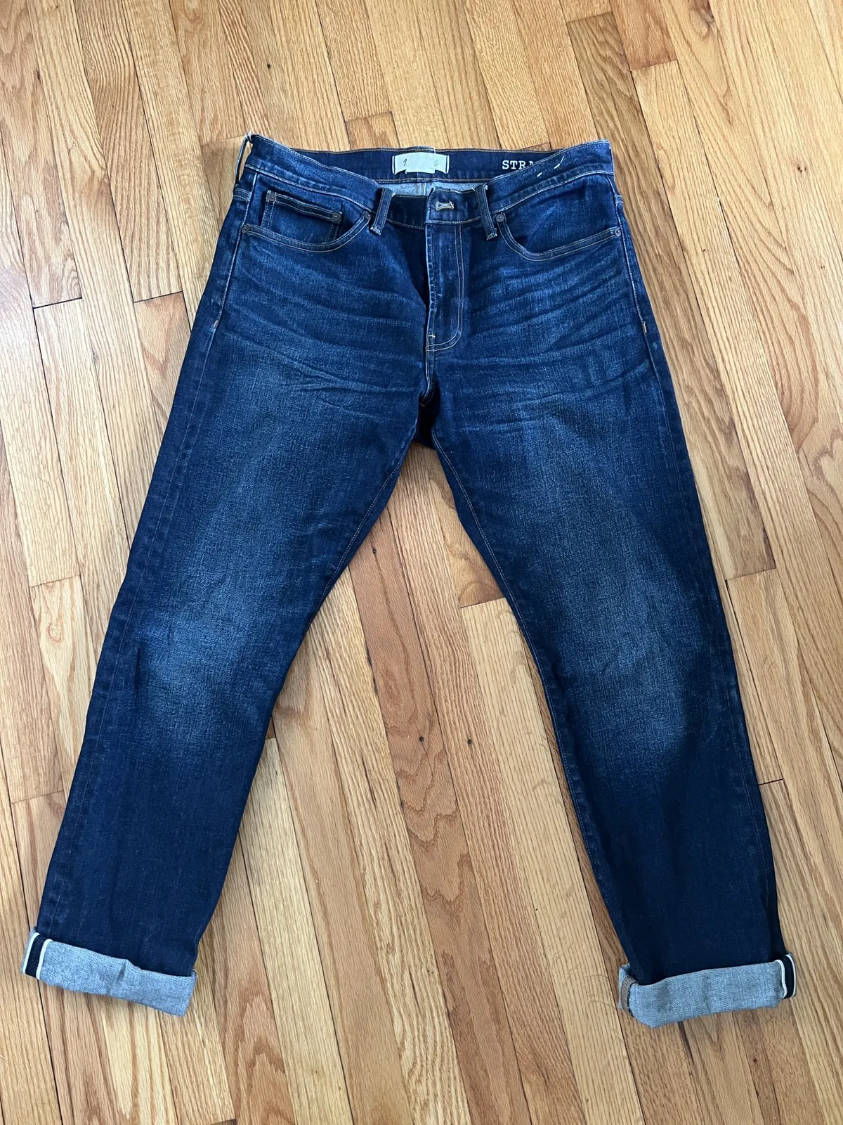 Madewell Men’s Straight Jeans Rinse Wash