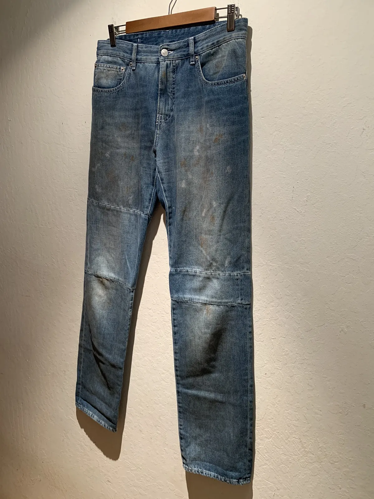 *RARE* Maison Margiela MM6 Cut & Sew Paint Denim Jeans