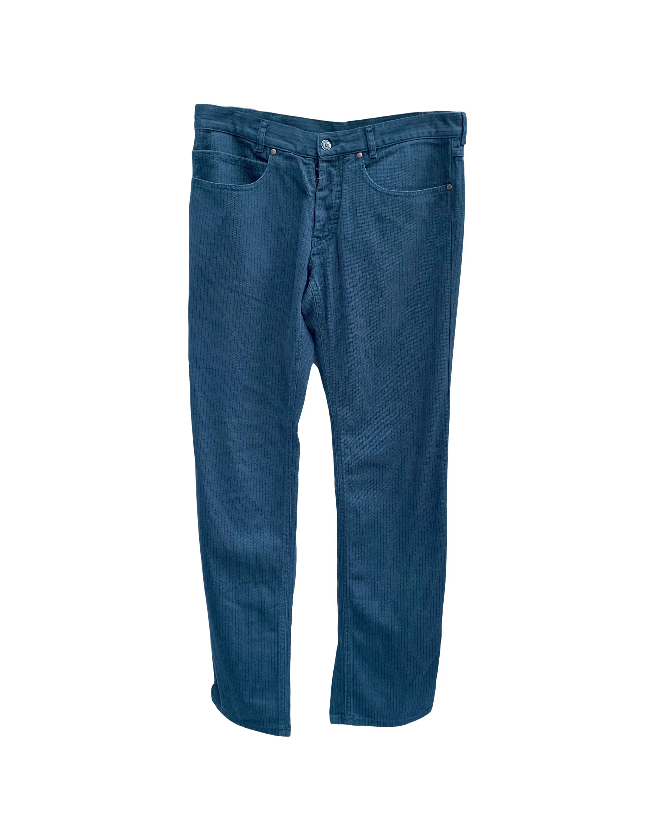 Margiela Pinstripe Green Jeans