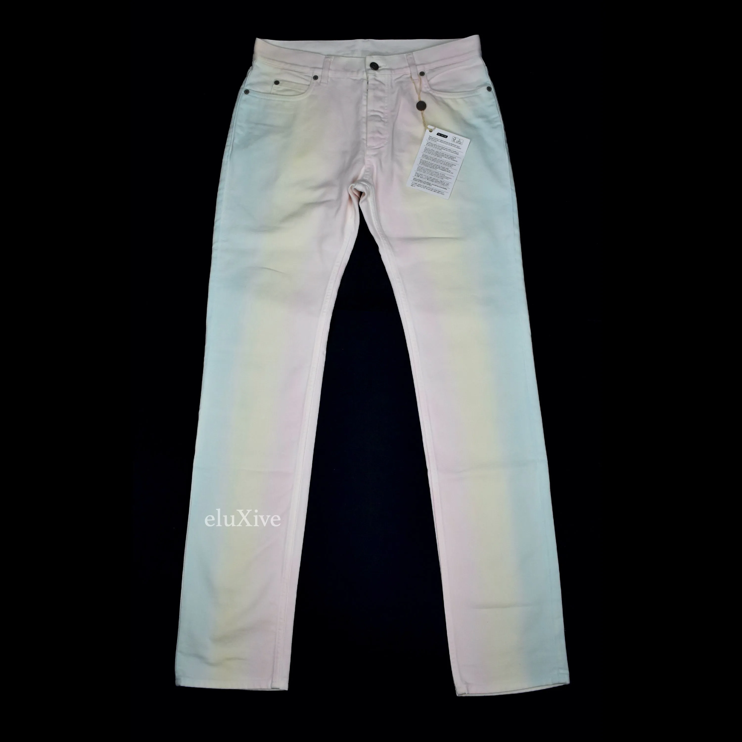 Maison Margiela Pastel Rainbow Fade Effect Denim Jeans NWT