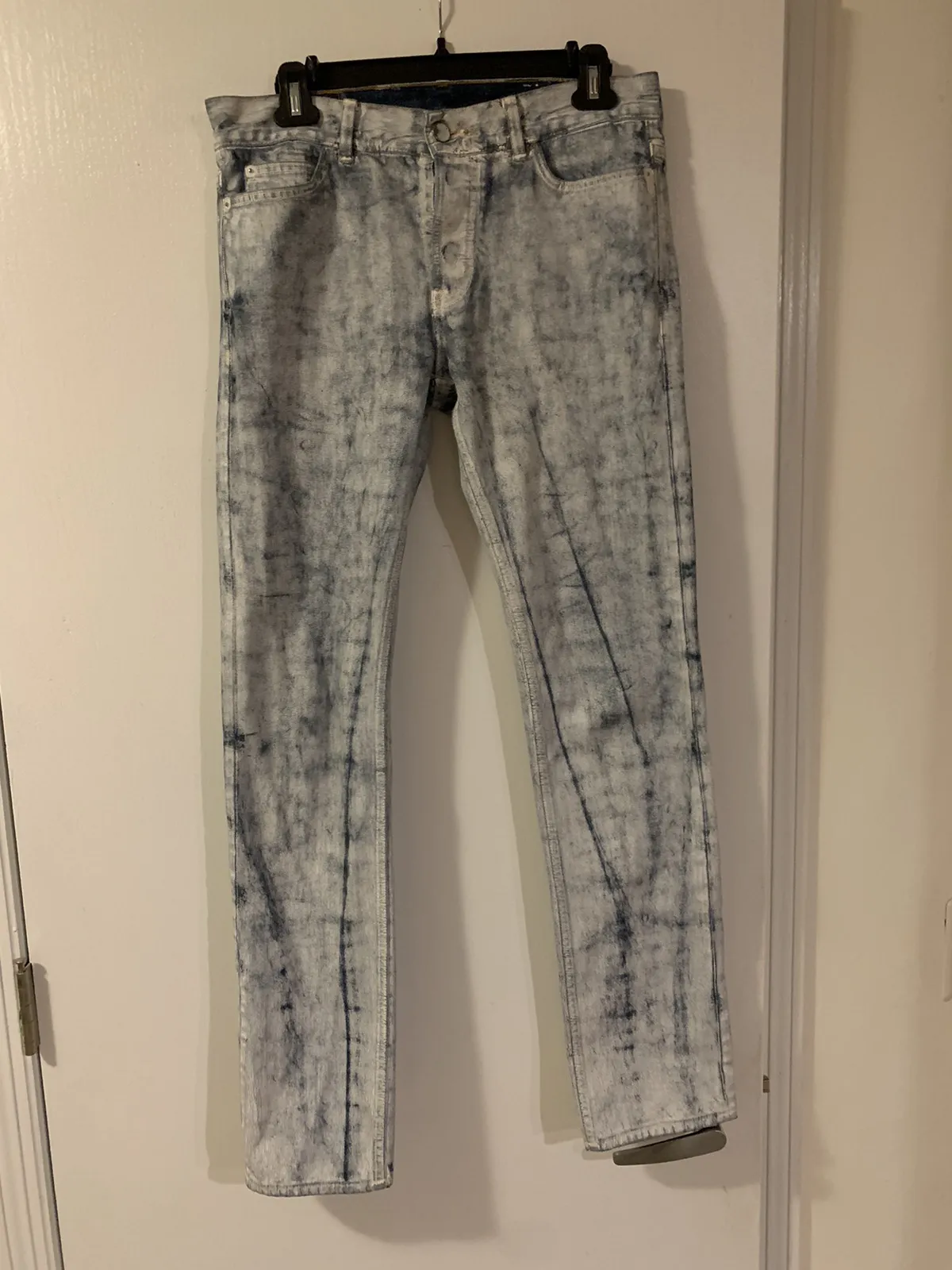 Maison Margiela White Painted Denim