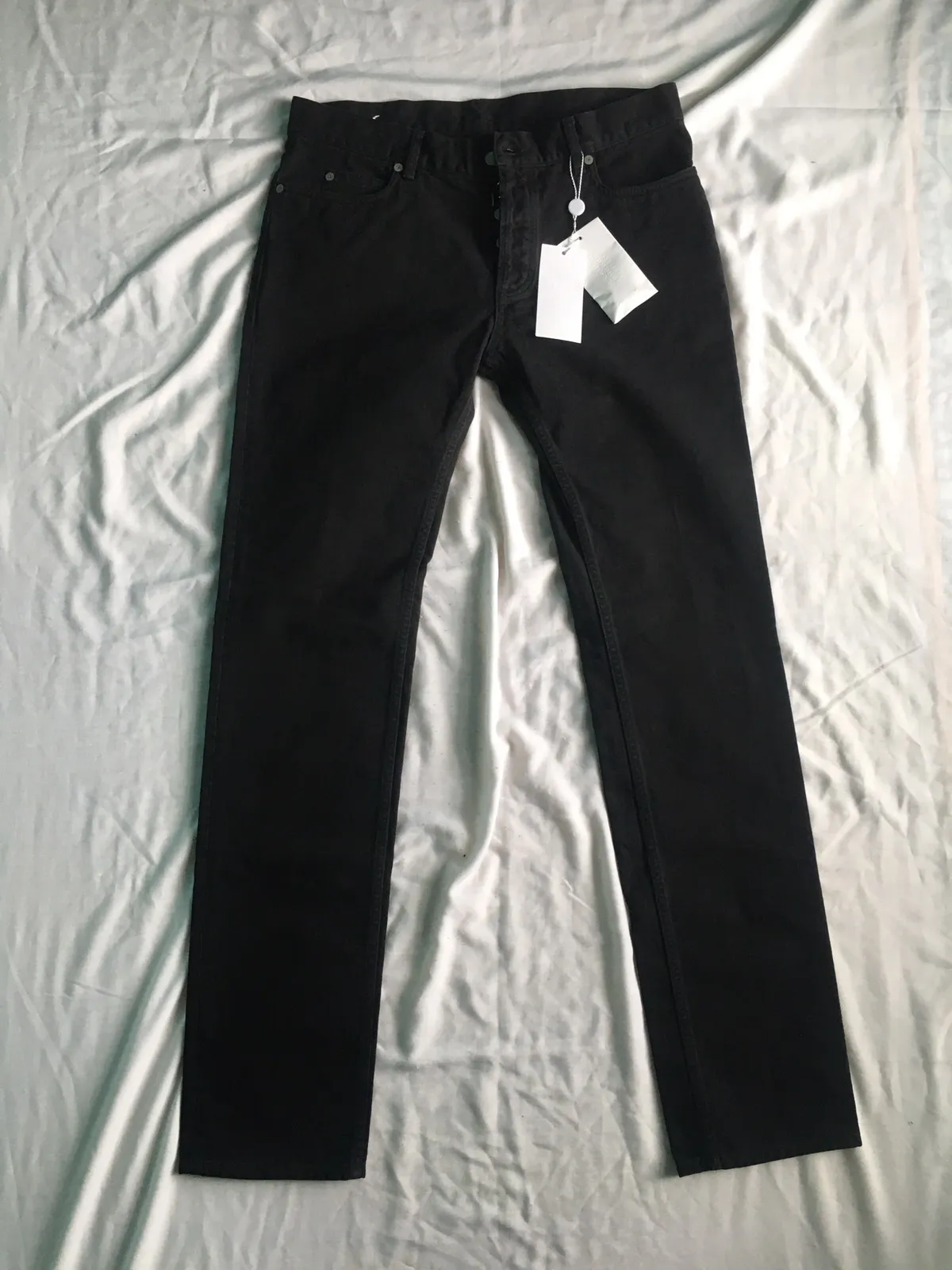 Resin Garment Dyed Straight Leg Denim