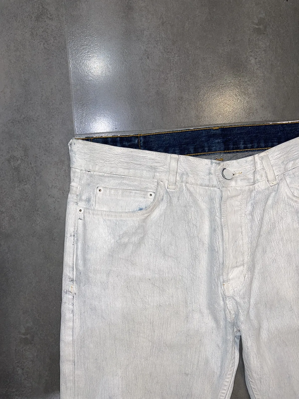 FW12 Reedition Maison Margiela X H&M Handpainted Denim