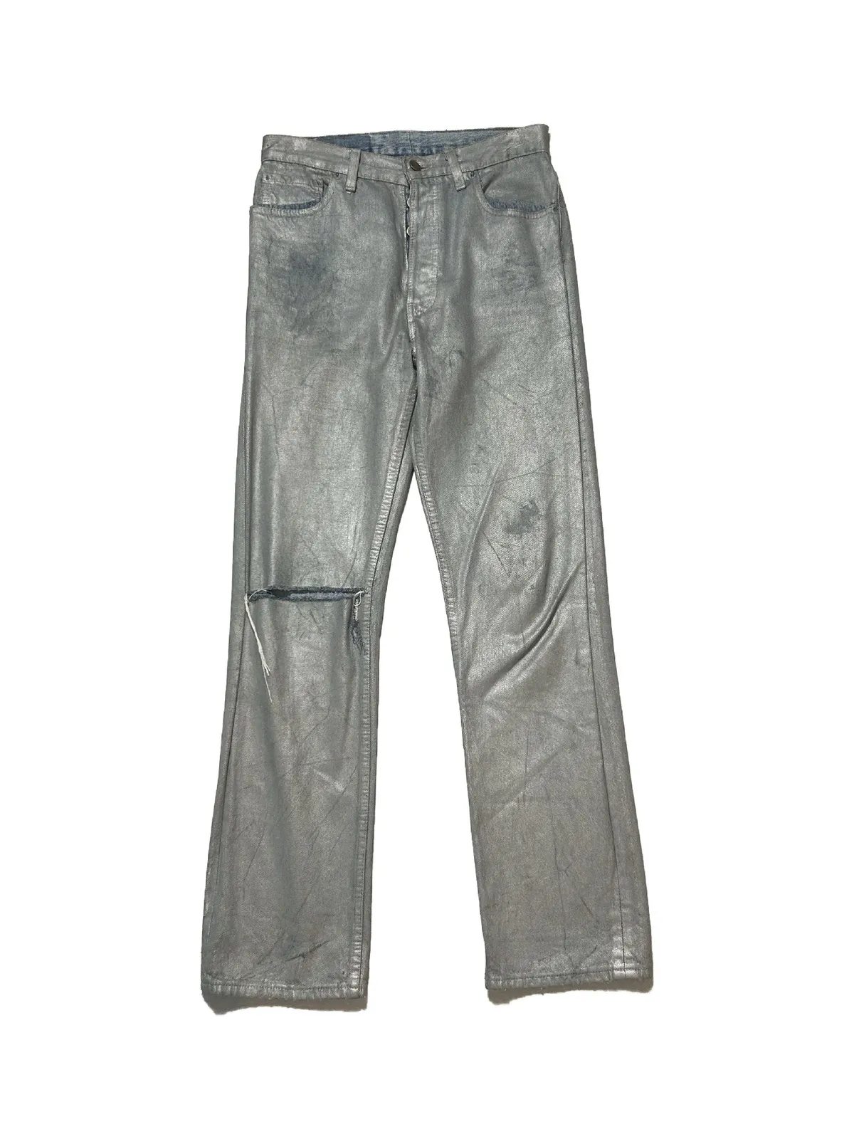 ARTISANAL ‘99 Silver Painted Jeans