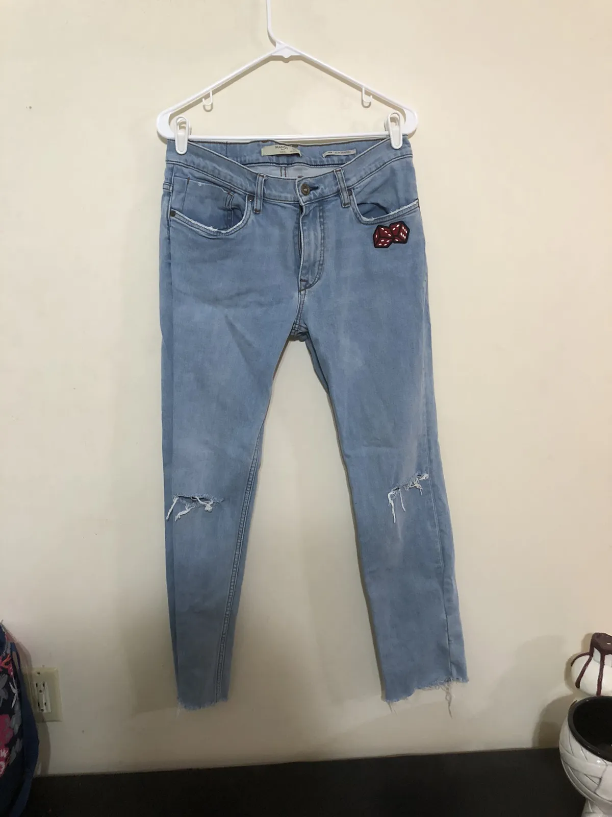 mango patchwork jeans