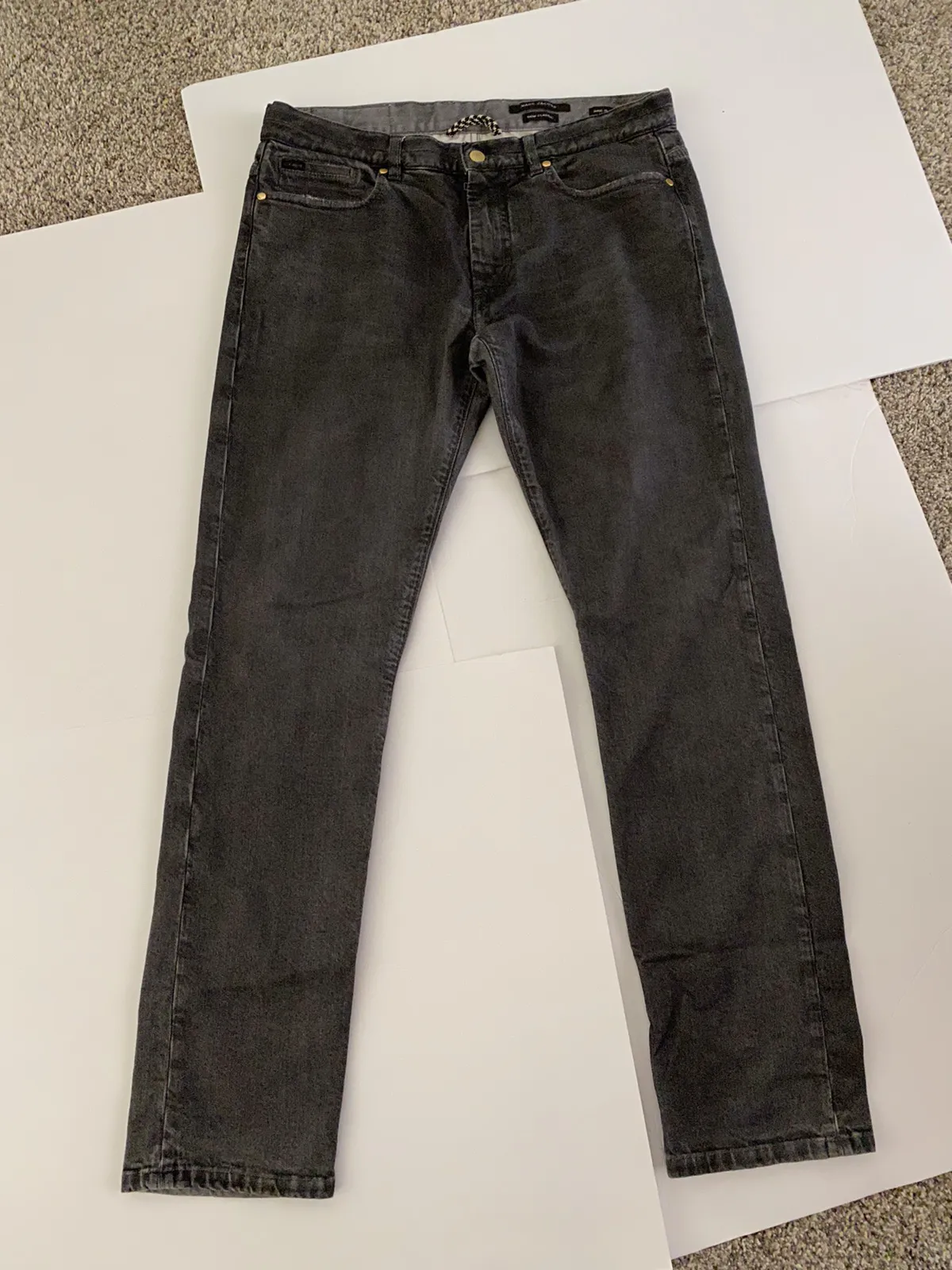 Marc Jacobs Collection grey distressed jeans