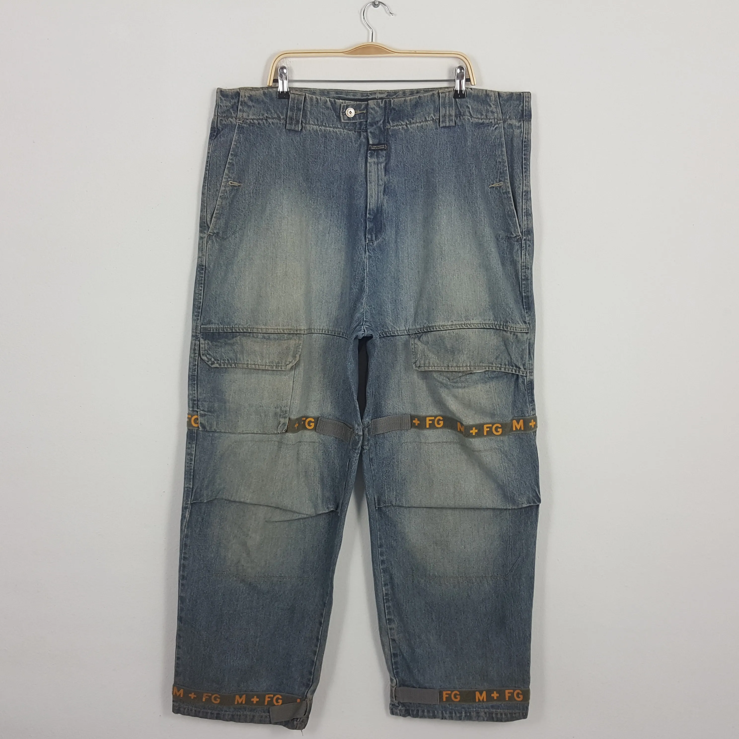 Vintage MARITHE FRANCOIS GIRBAUD Big Cutting Design Jeans