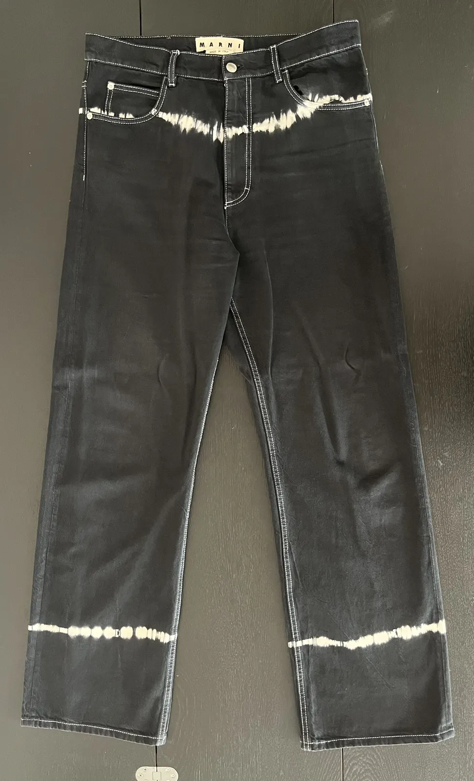 Marni tie-dyed regular fit jeans