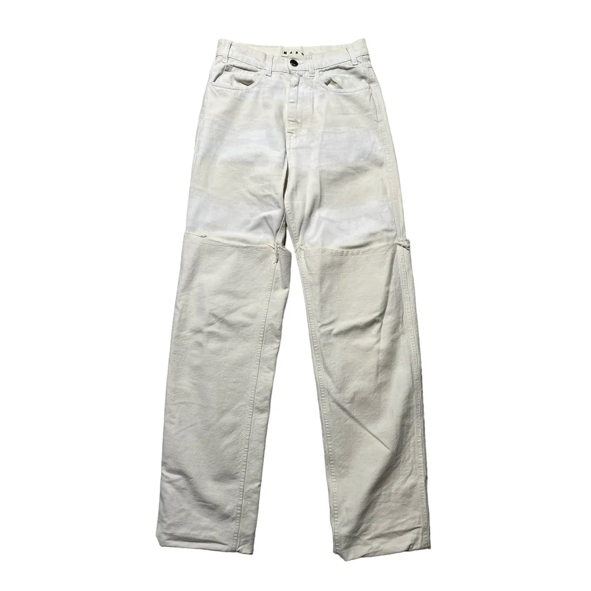 SS21 painted double layer denim