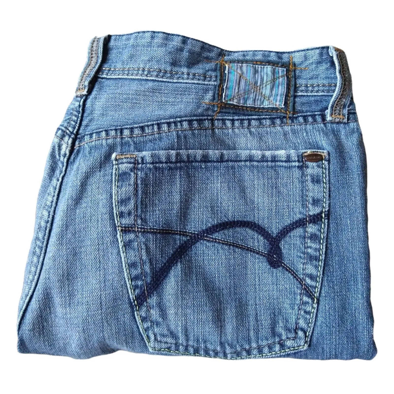 Mavi Denim Jeans Matt Relaxed Straight Medium Wash Distress