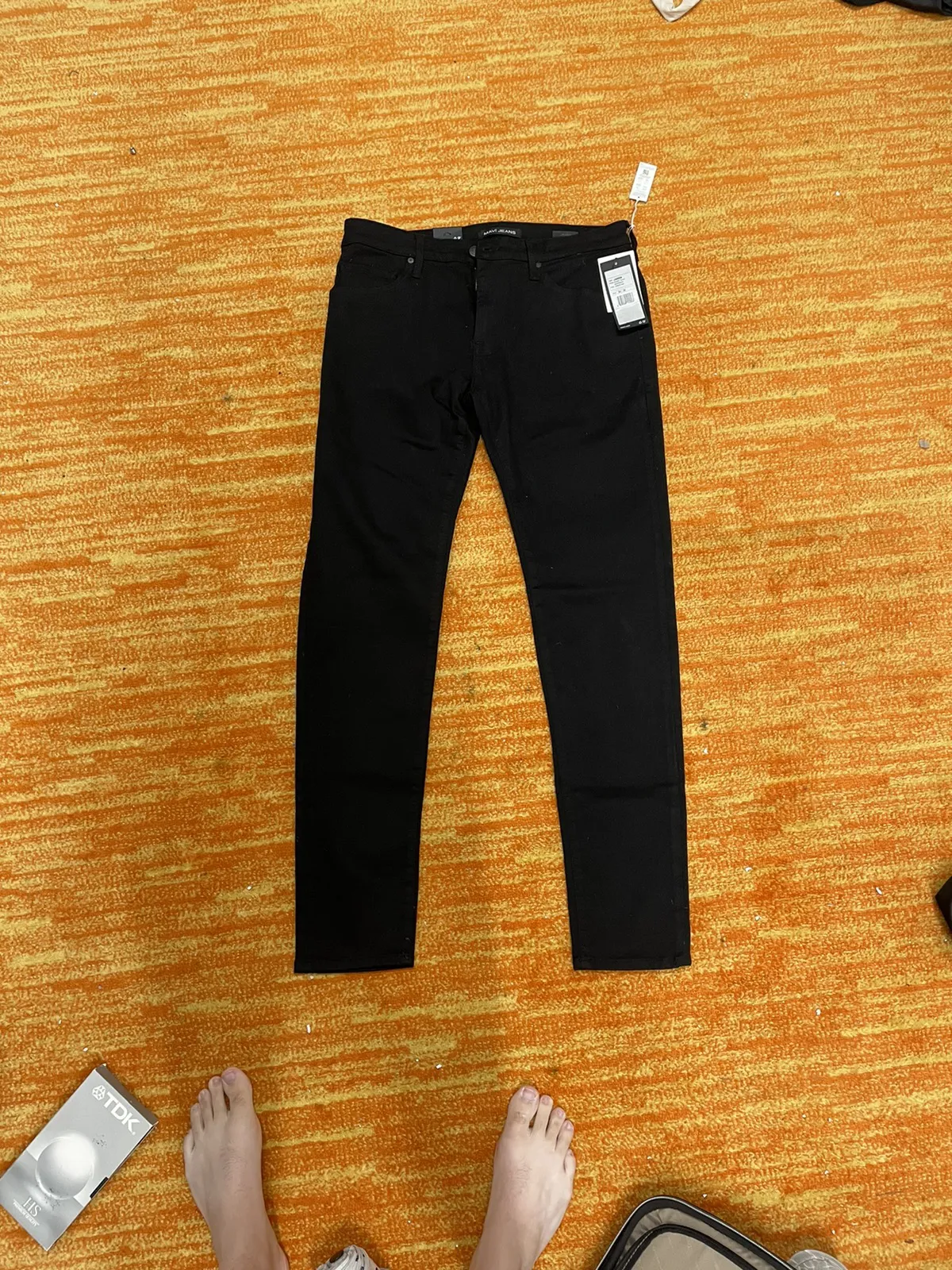 Mavi James Skinny in Black Supermove