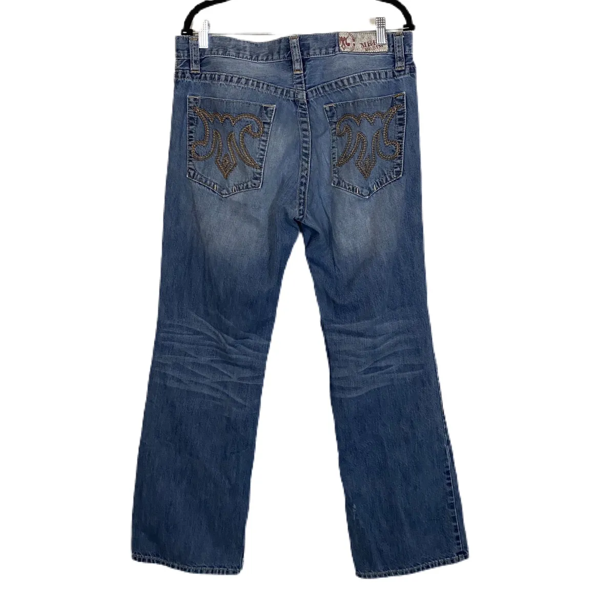 MEK DENIM Button Fly Jeans Bootcut Sz 34