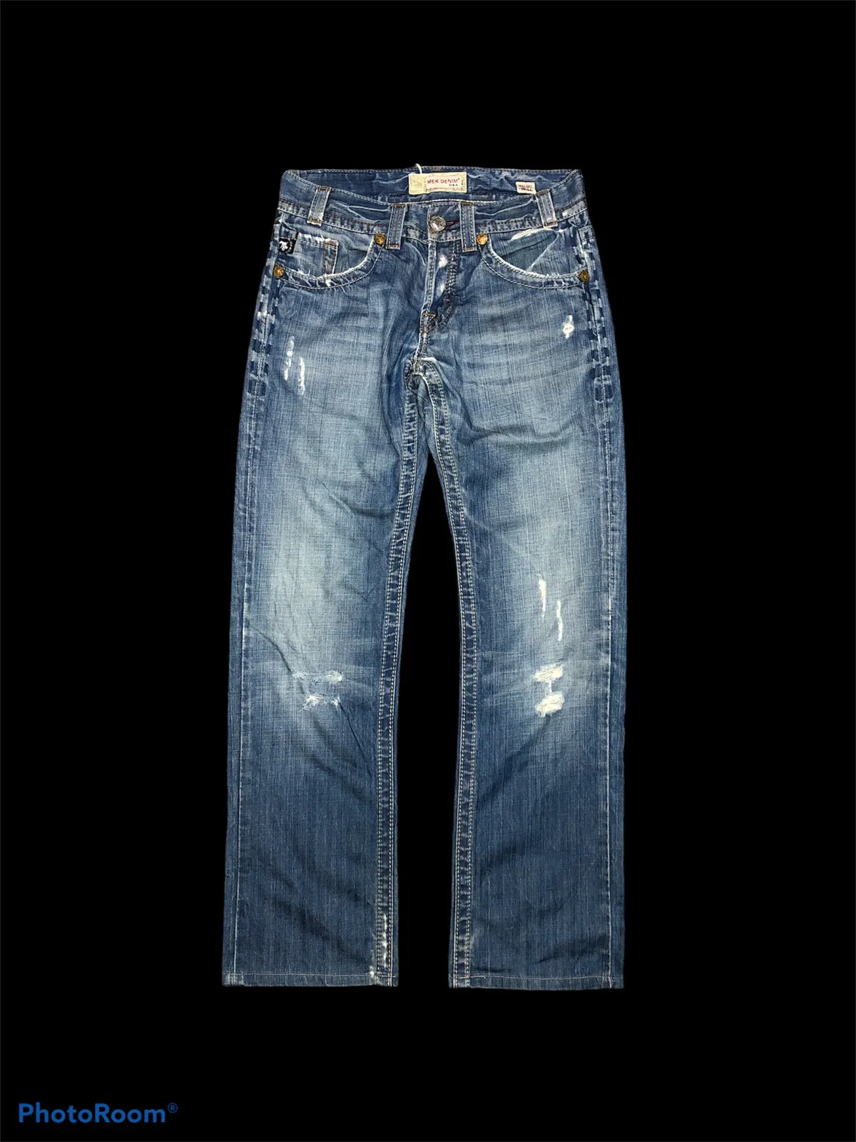 WASHED⚡️⚡️MEK DENIM USA DISTRESSED DENIM
