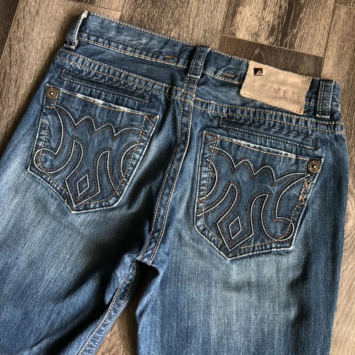 Vintage 2000s MEK Denver Straight Logo Denim Jeans 34x34
