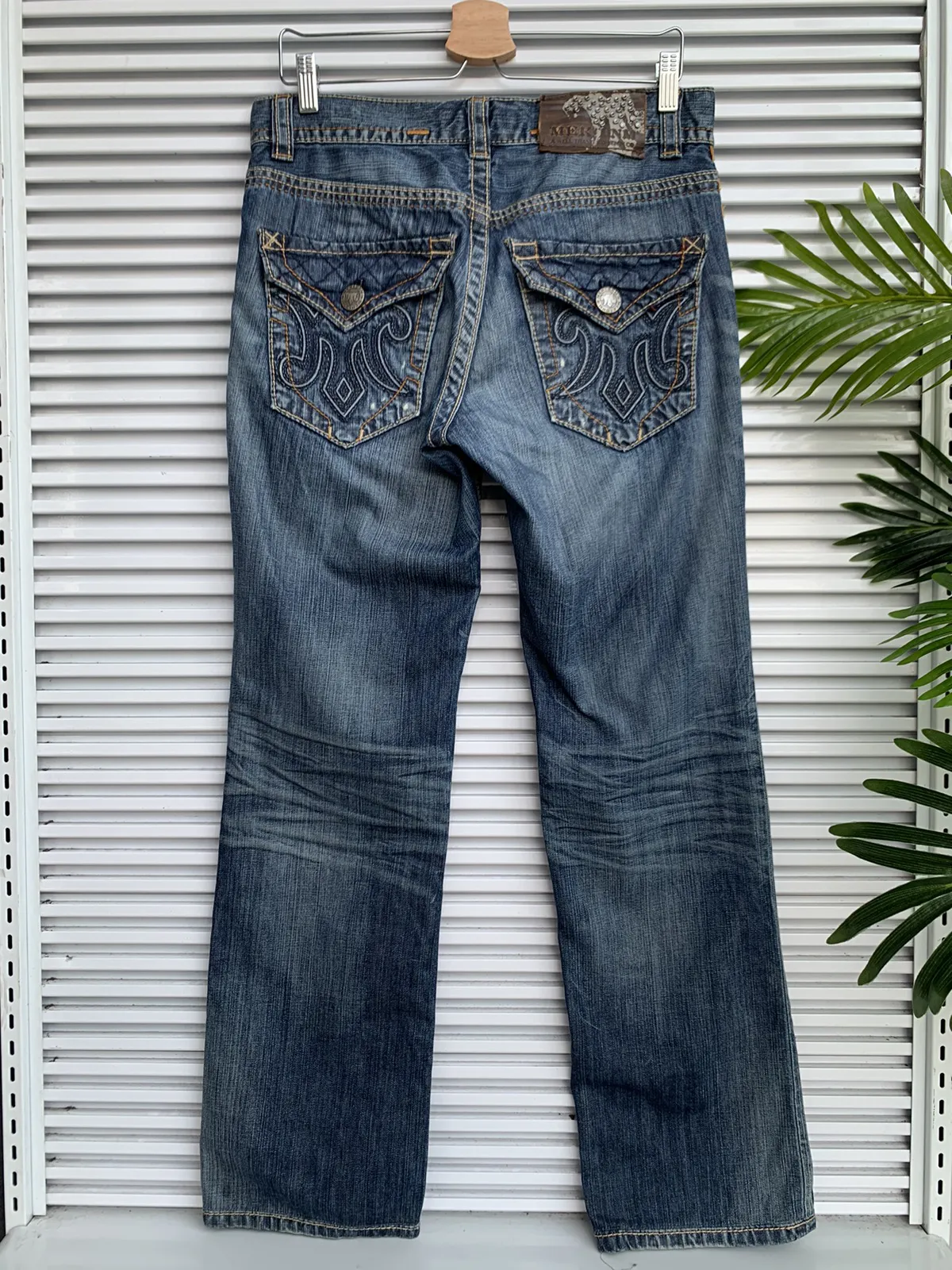 Mek Denim USA Chrome Dagger Hearts Denim Pant