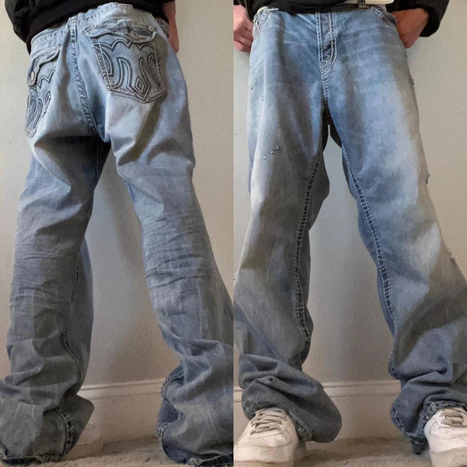 Y2k baggy mek denim jeans